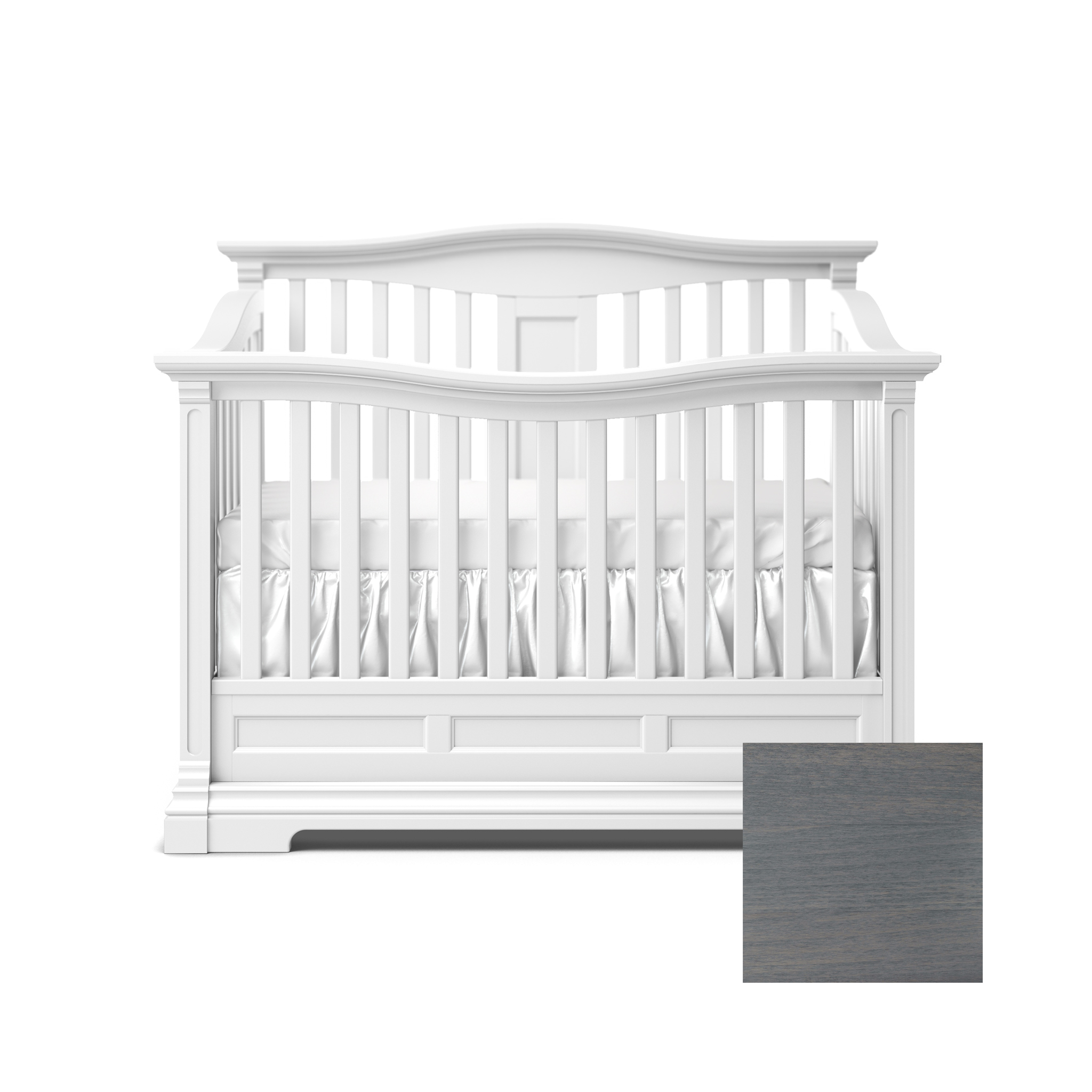 Imperio Convertible Crib w/ Open Back - Tots to Teens Furniture