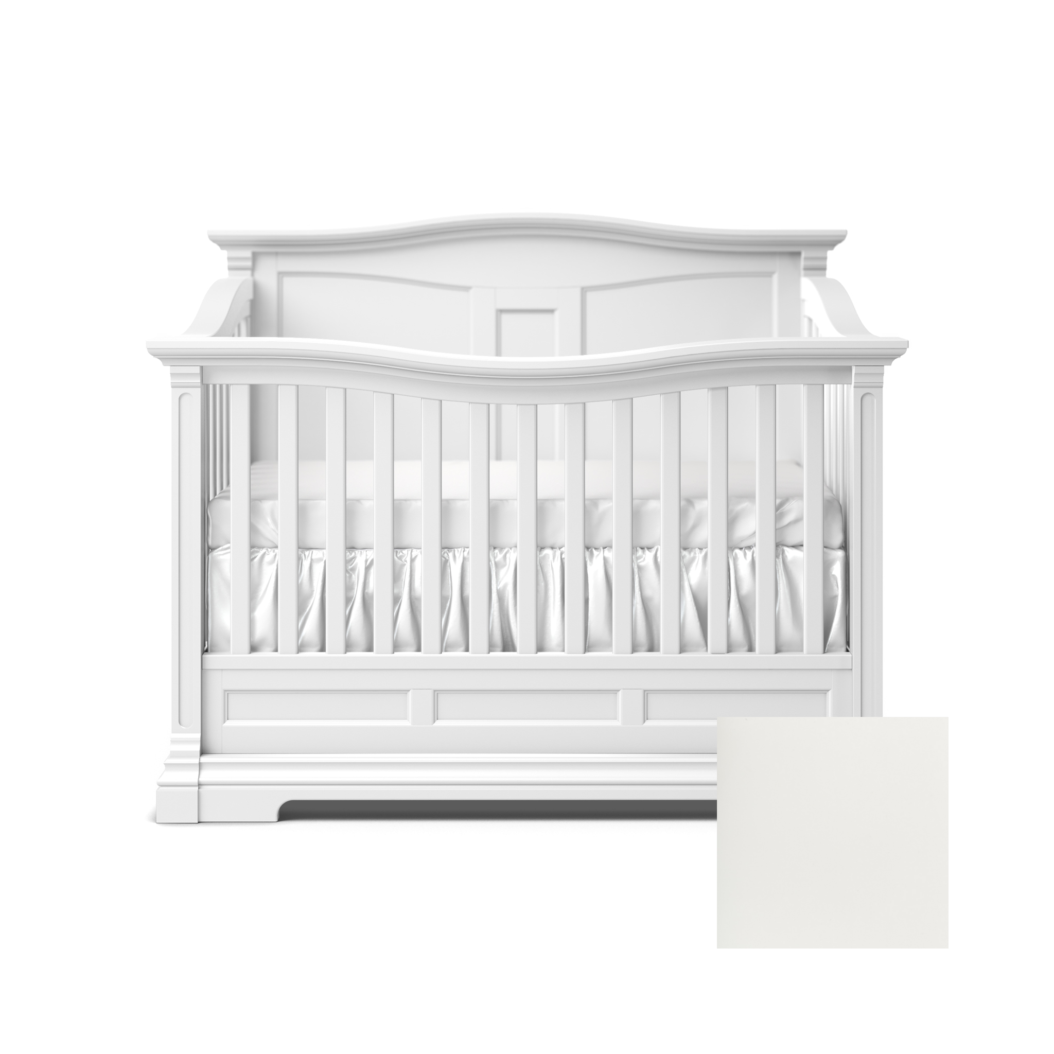 Imperio Convertible Crib w/ Solid Back - Tots to Teens Furniture