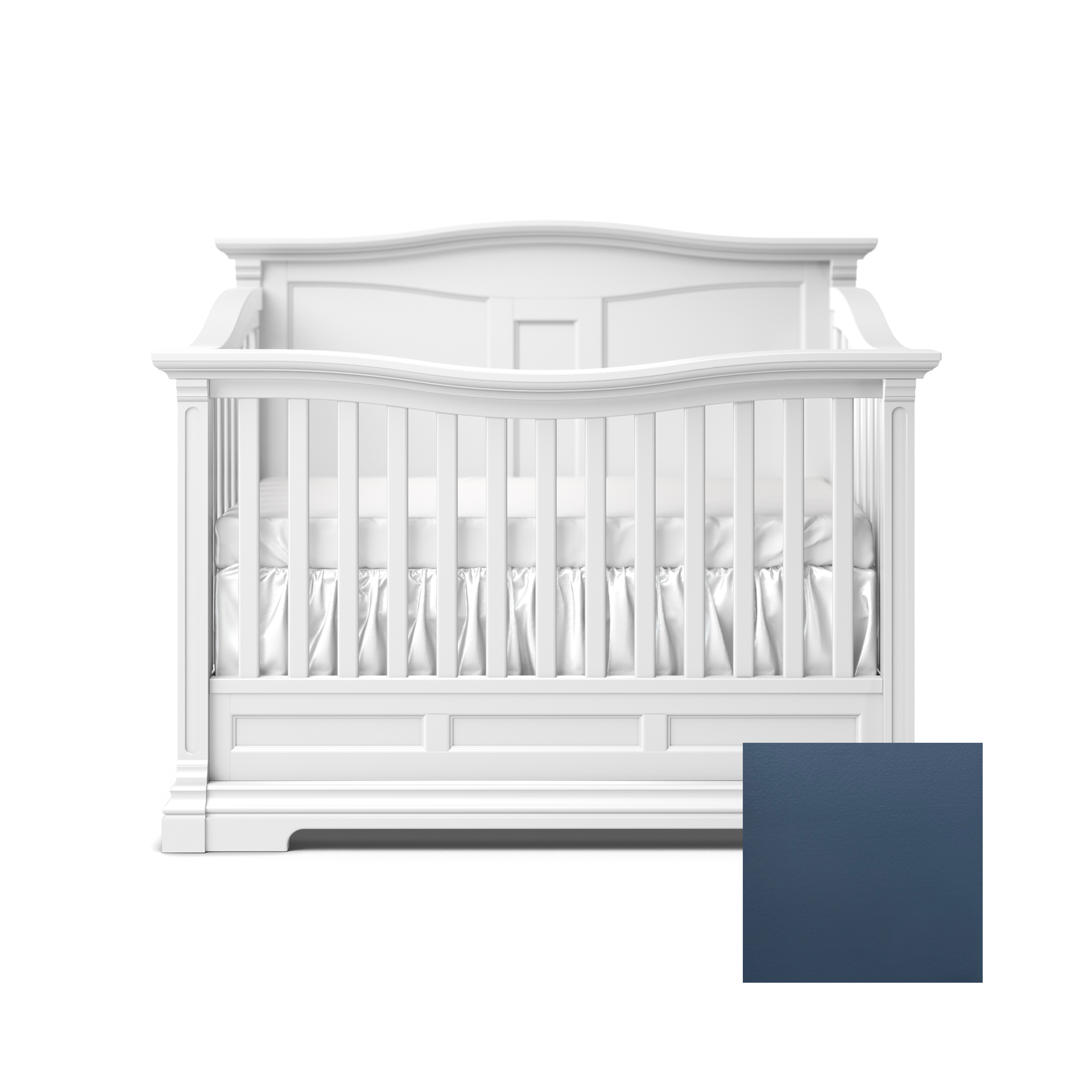 Imperio Convertible Crib w/ Solid Back - Tots to Teens Furniture