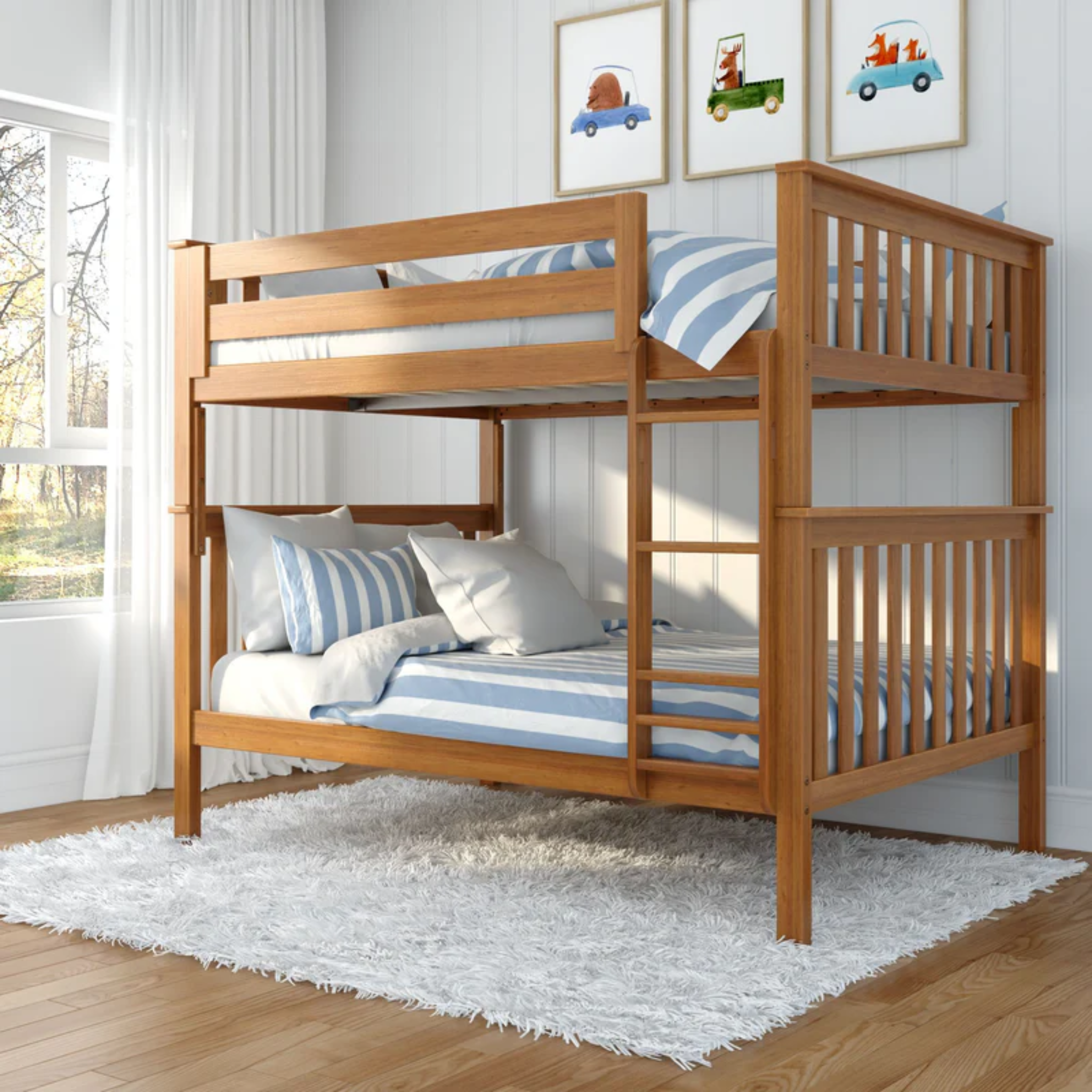 Cambridge - Full/Full Bunk Bed w/Straight Ladder - Tots to Teens Furniture