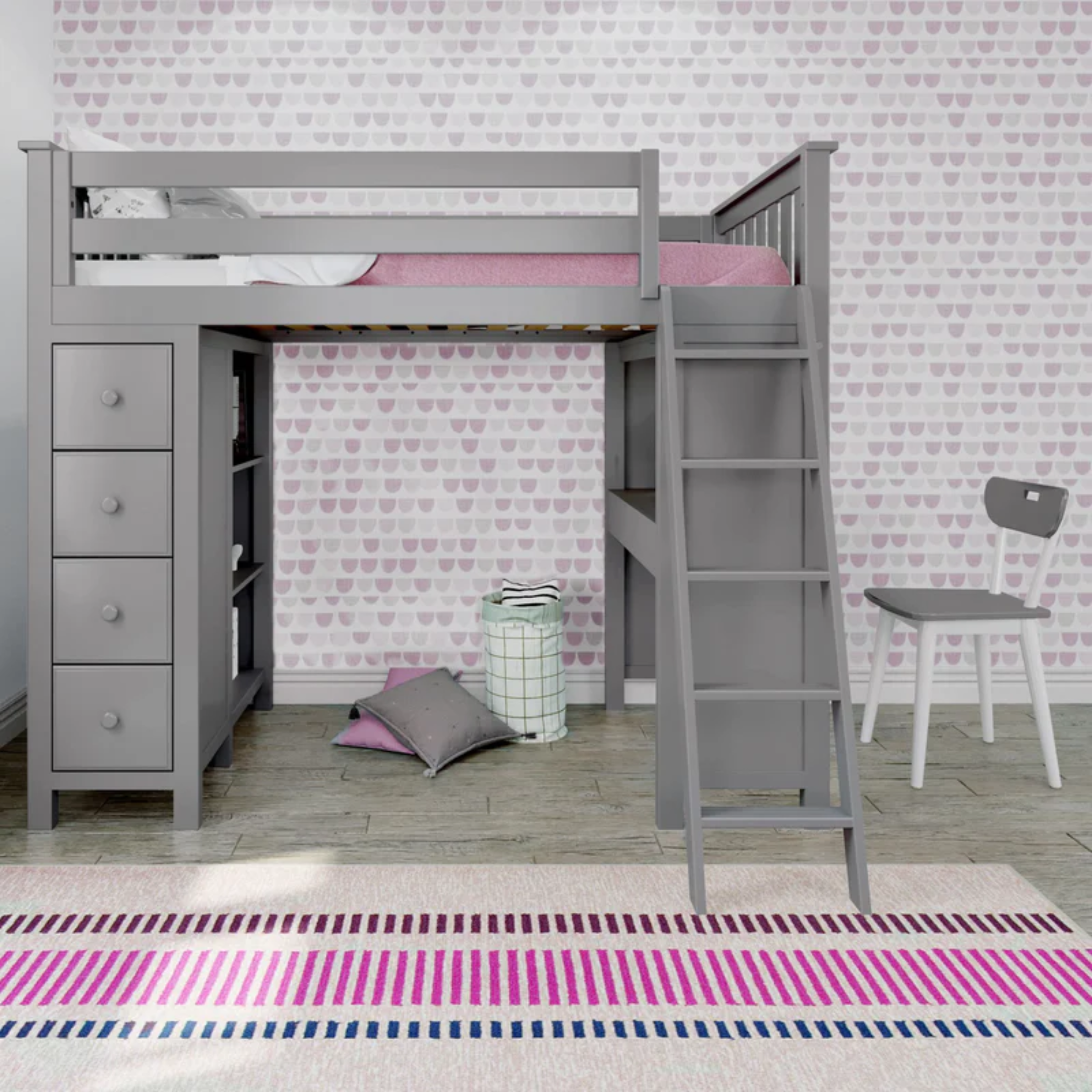 Loft Bed Storage Study | Tots to Teens Furniture