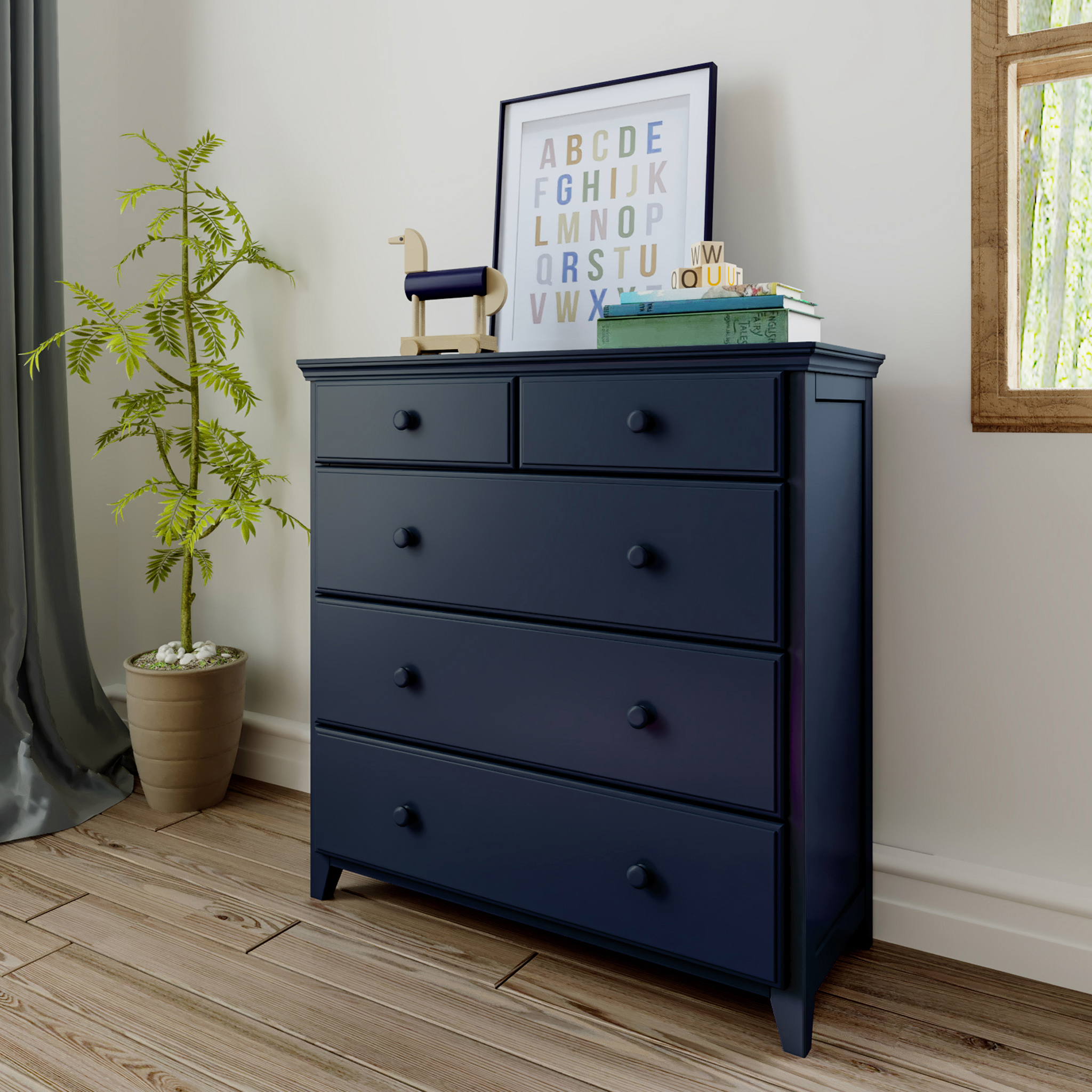 2 Over 3-Drawer Dresser - Tots to Teens Furniture