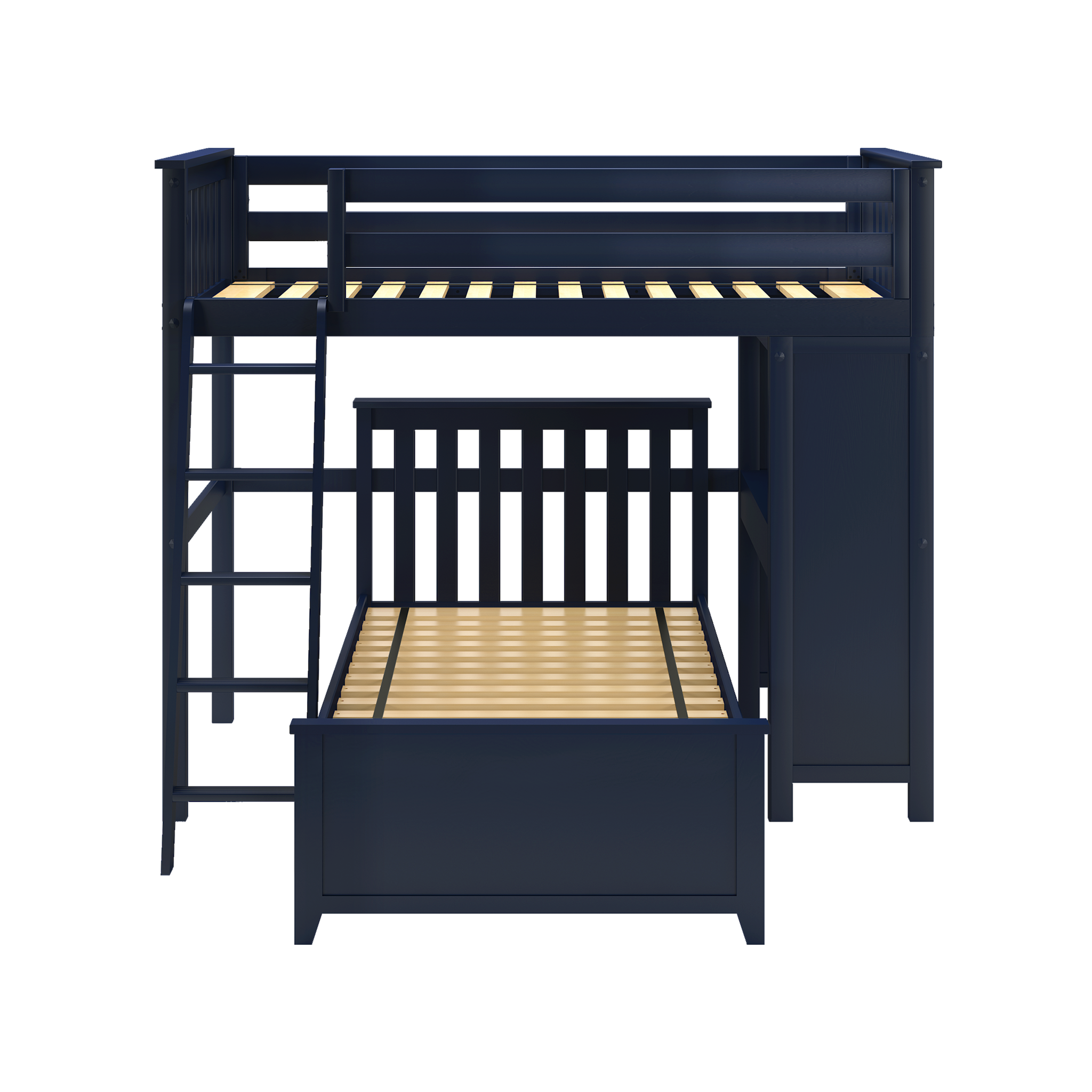 Canterbury 1 - Twin All-in-One w/ Desk & Twin-Size Bed - Tots to Teens Furniture