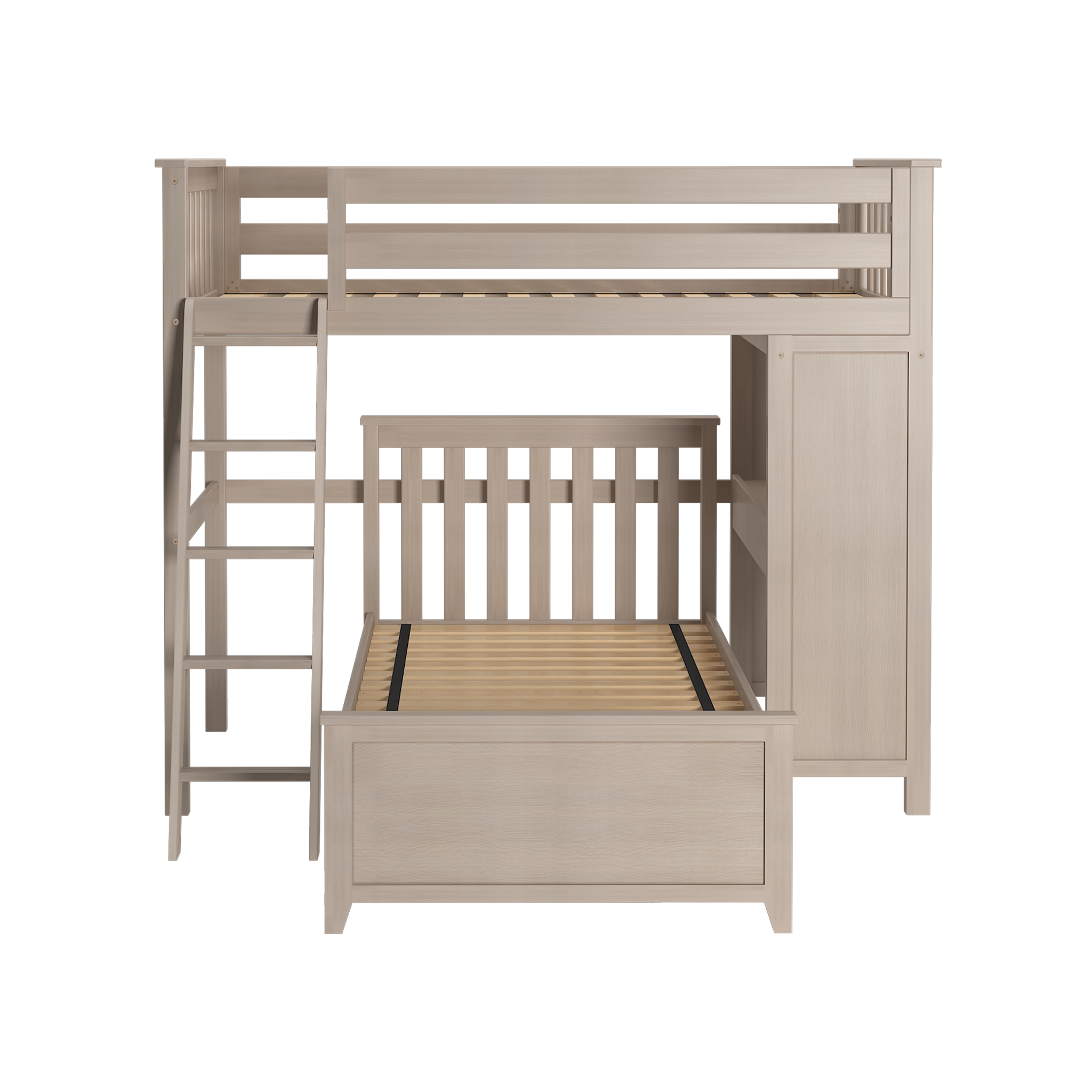 Canterbury 1 - Twin All-in-One w/ Desk & Twin-Size Bed - Tots to Teens Furniture