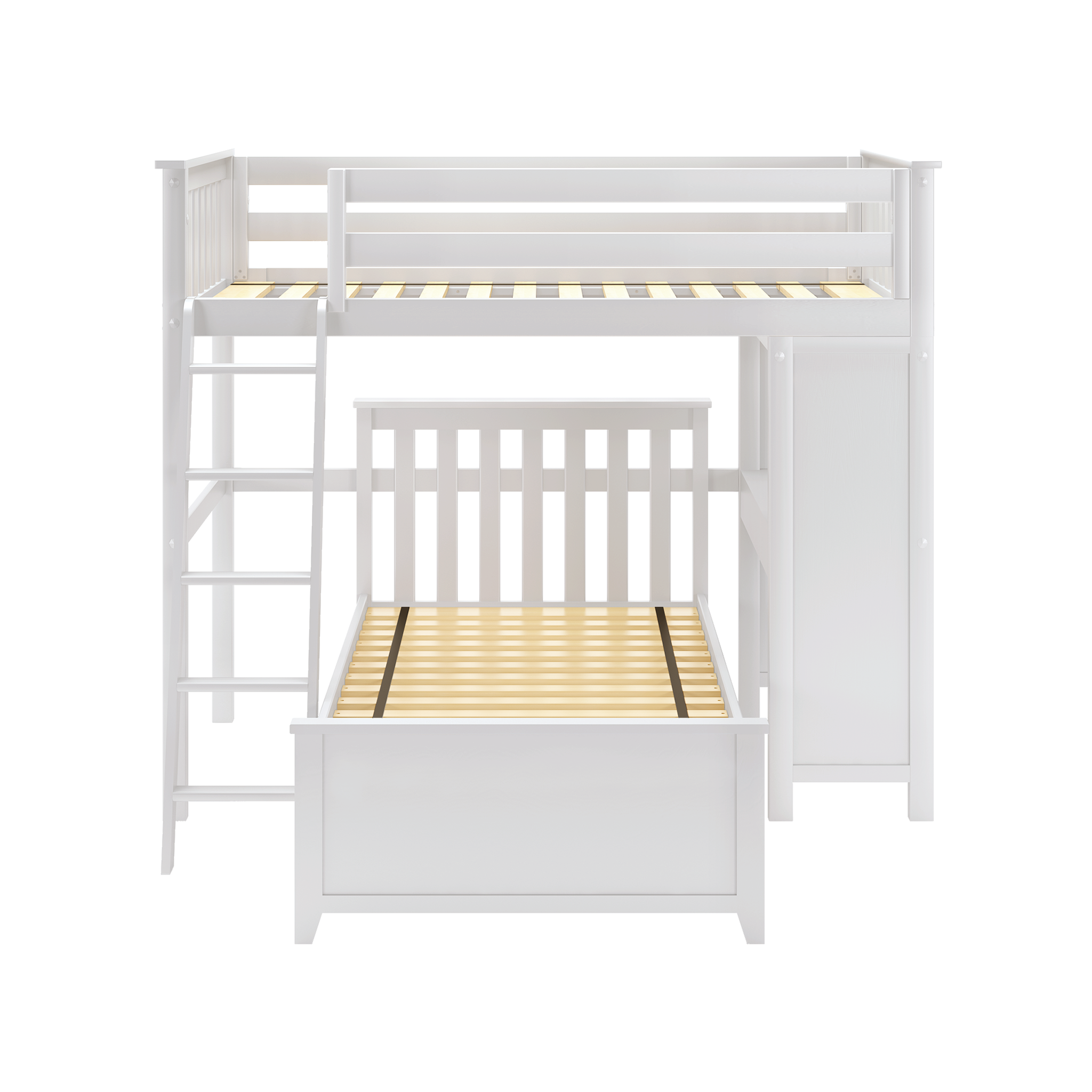Canterbury 1 - Twin All-in-One w/ Desk & Twin-Size Bed - Tots to Teens Furniture
