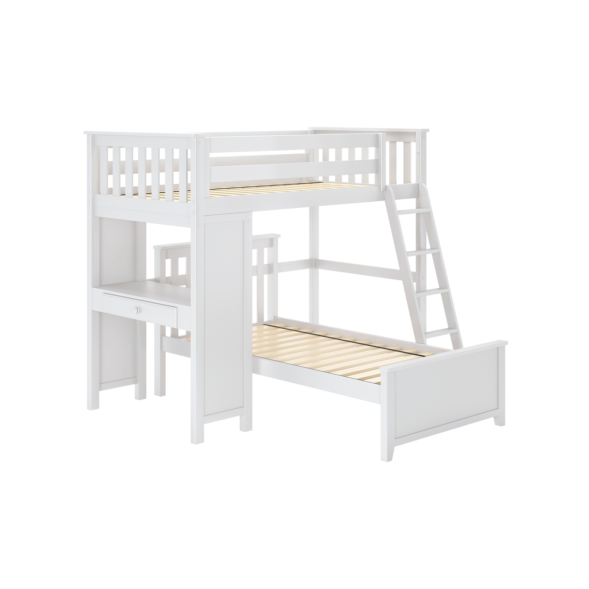 Canterbury 1 - Twin All-in-One w/ Desk & Twin-Size Bed - Tots to Teens Furniture