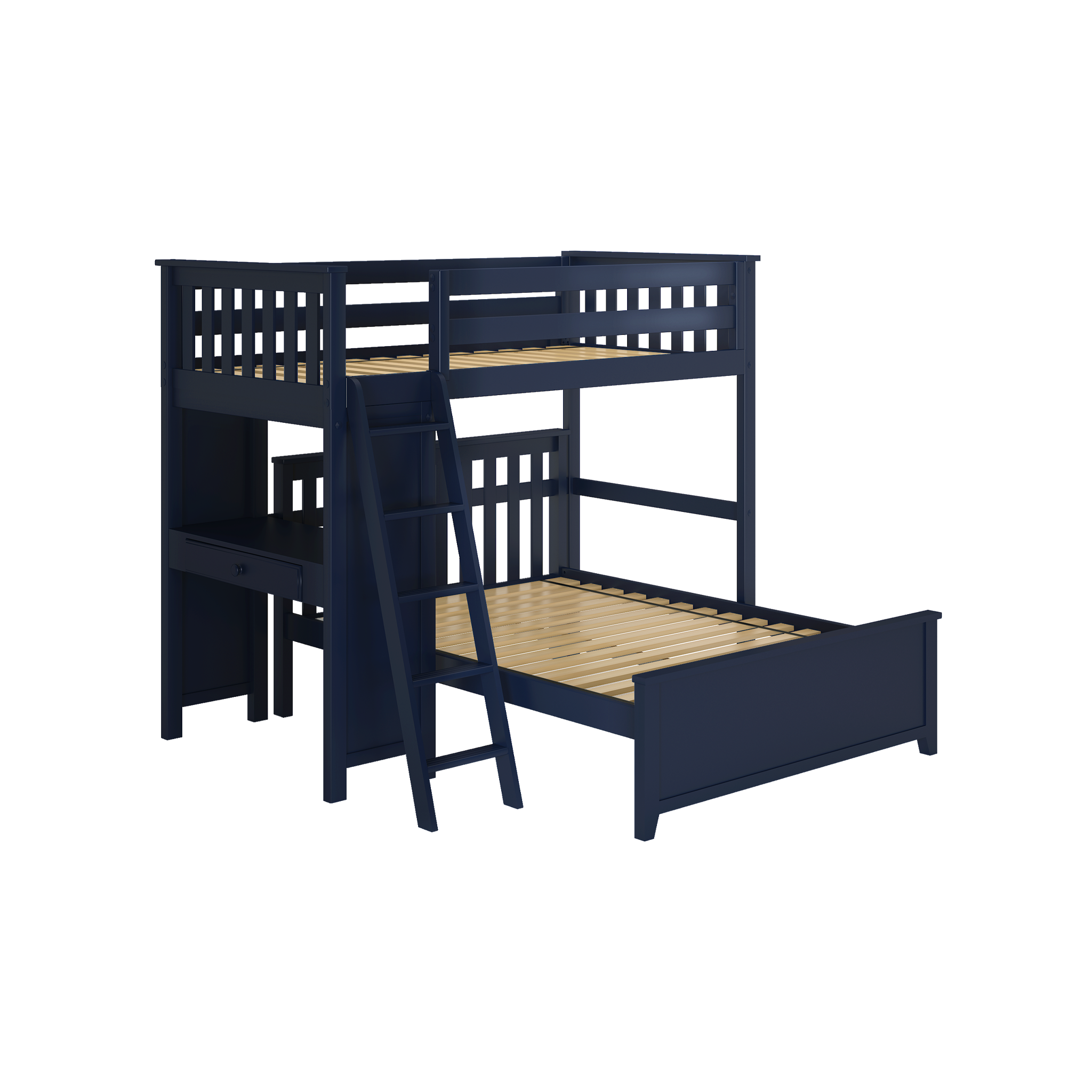 Canterbury 2 - Twin All-in-One w/ Desk & Full-Size Bed - Tots to Teens Furniture