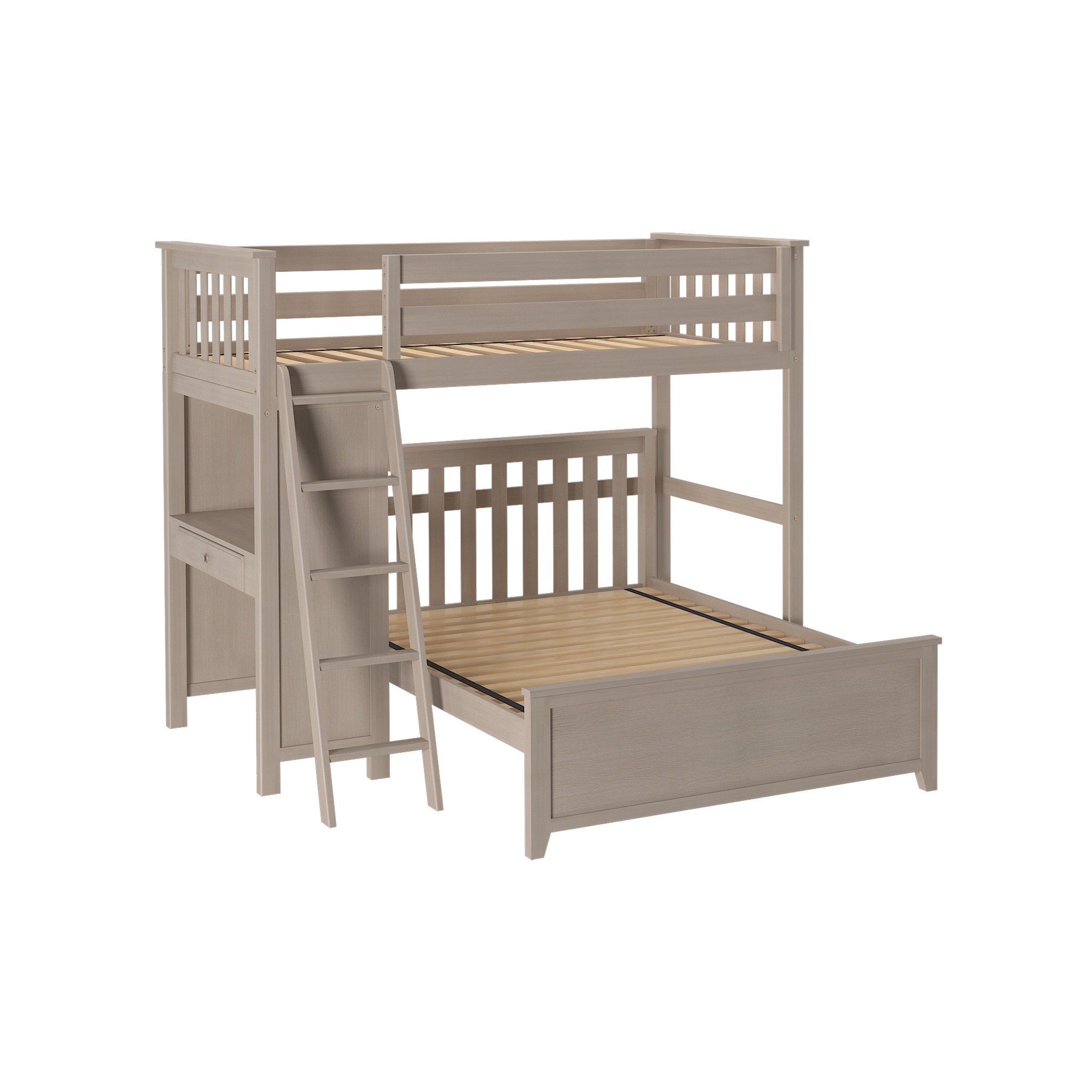 Canterbury 2 - Twin All-in-One w/ Desk & Full-Size Bed - Tots to Teens Furniture