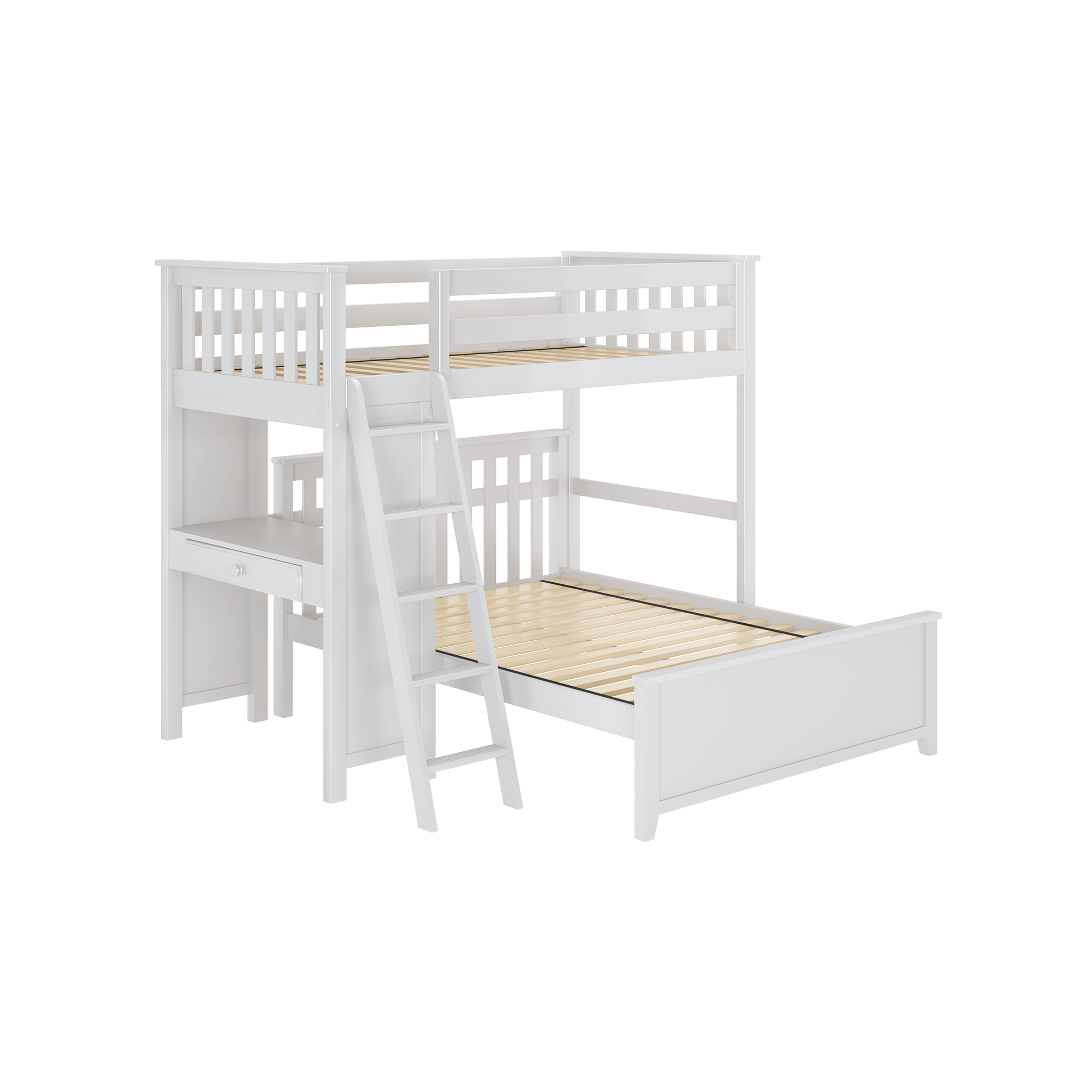 Canterbury 2 - Twin All-in-One w/ Desk & Full-Size Bed - Tots to Teens Furniture