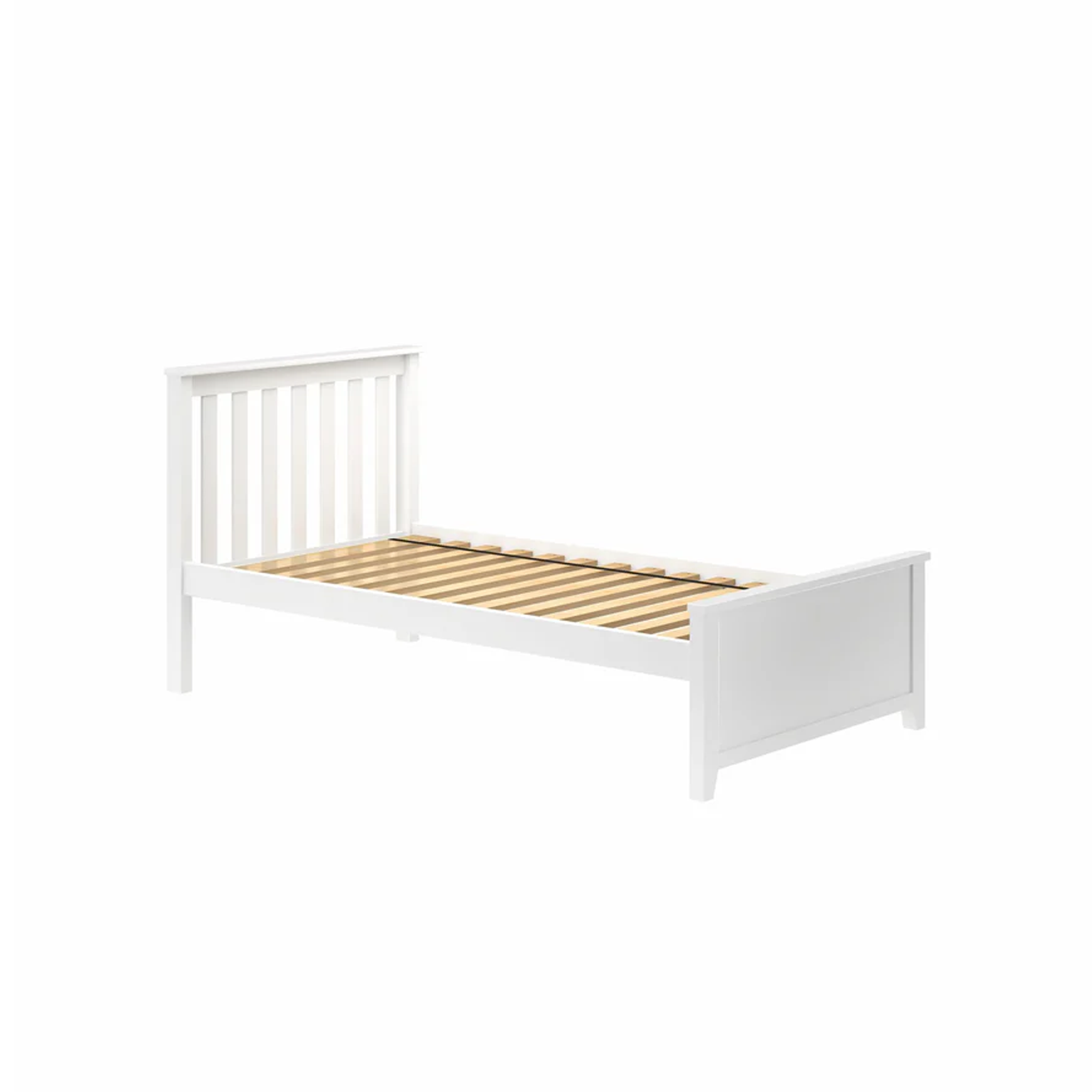 Dublin Twin Platform Bed With Slat Ends - Tots to Teens Furniture
