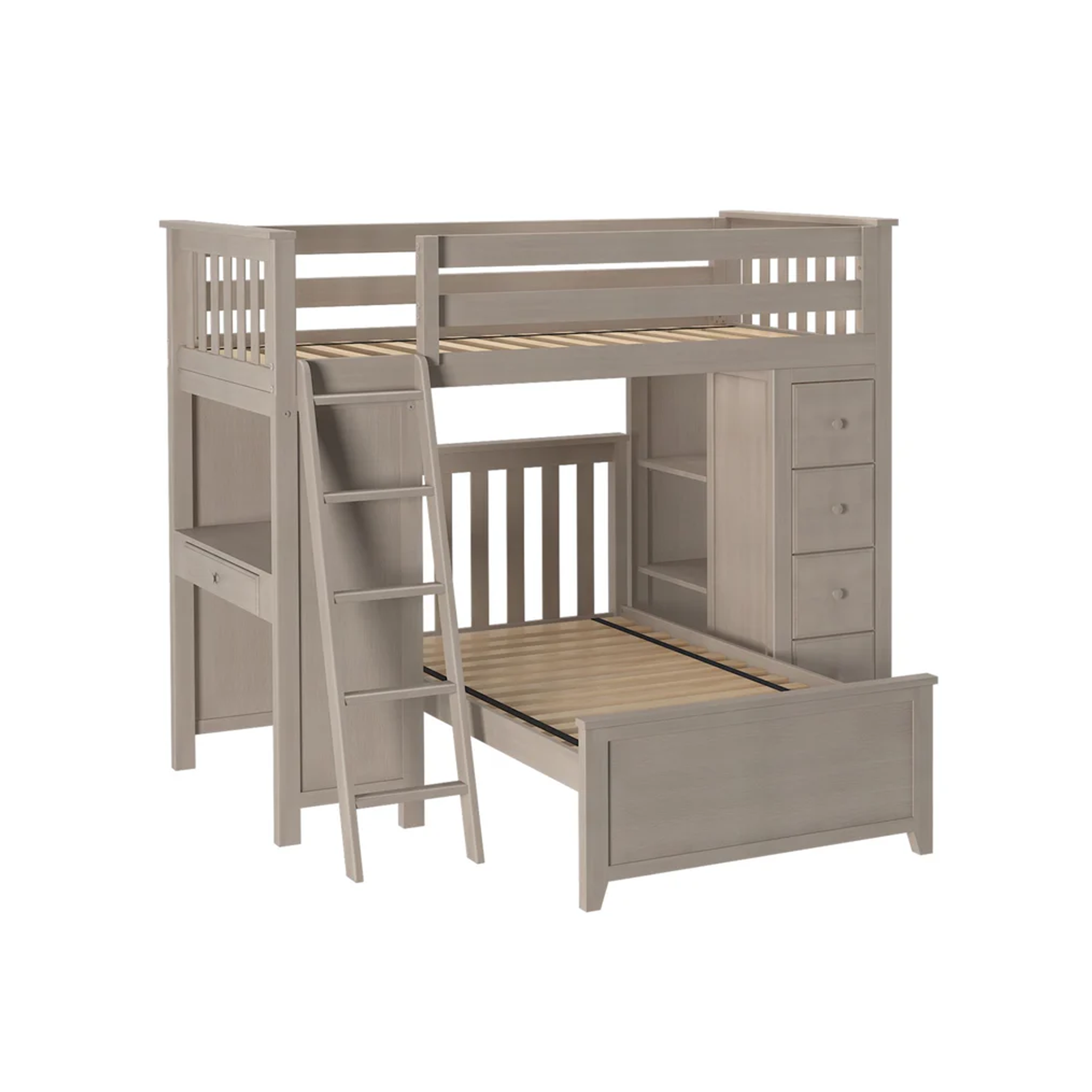 Kensington 1 - Twin All-in-One w/ Storage, Desk & Twin-Size Bed - Tots to Teens Furniture