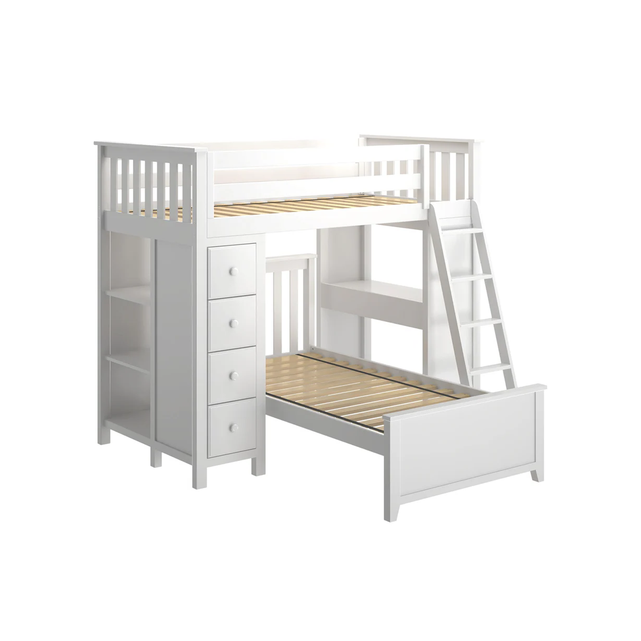 Kensington 1 - Twin All-in-One w/ Storage, Desk & Twin-Size Bed - Tots to Teens Furniture