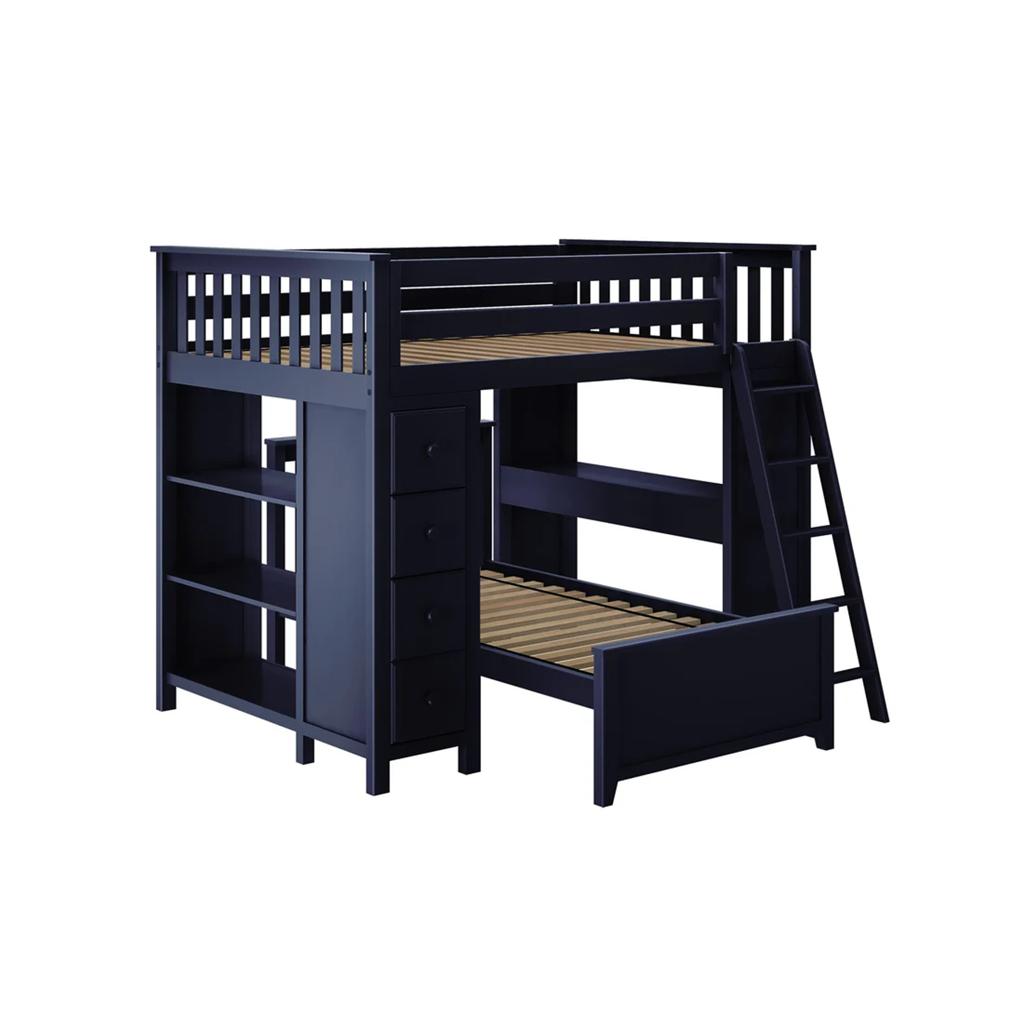 Mayfair 1 - Full All-in-One w/ Dresser, Bookcase, Desk & Twin-Size Bed - Tots to Teens Furniture
