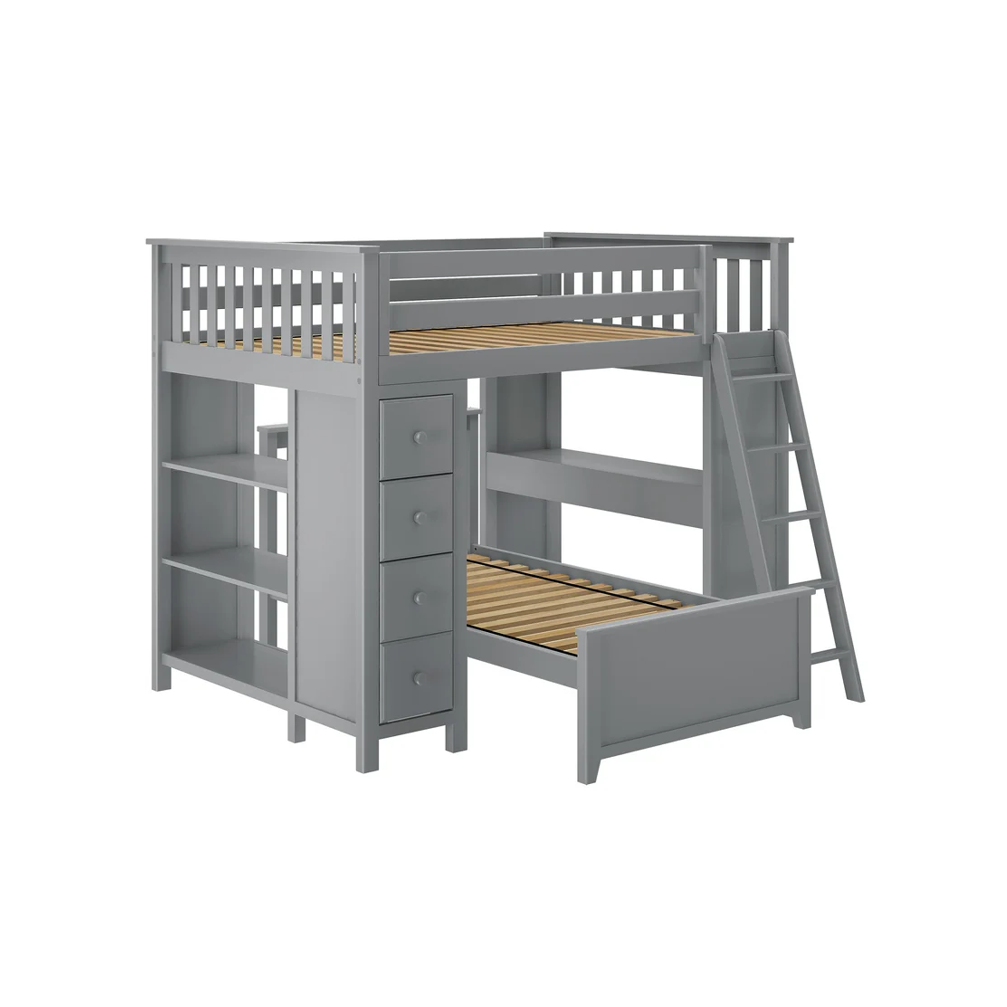 Mayfair 1 - Full All-in-One w/ Dresser, Bookcase, Desk & Twin-Size Bed - Tots to Teens Furniture