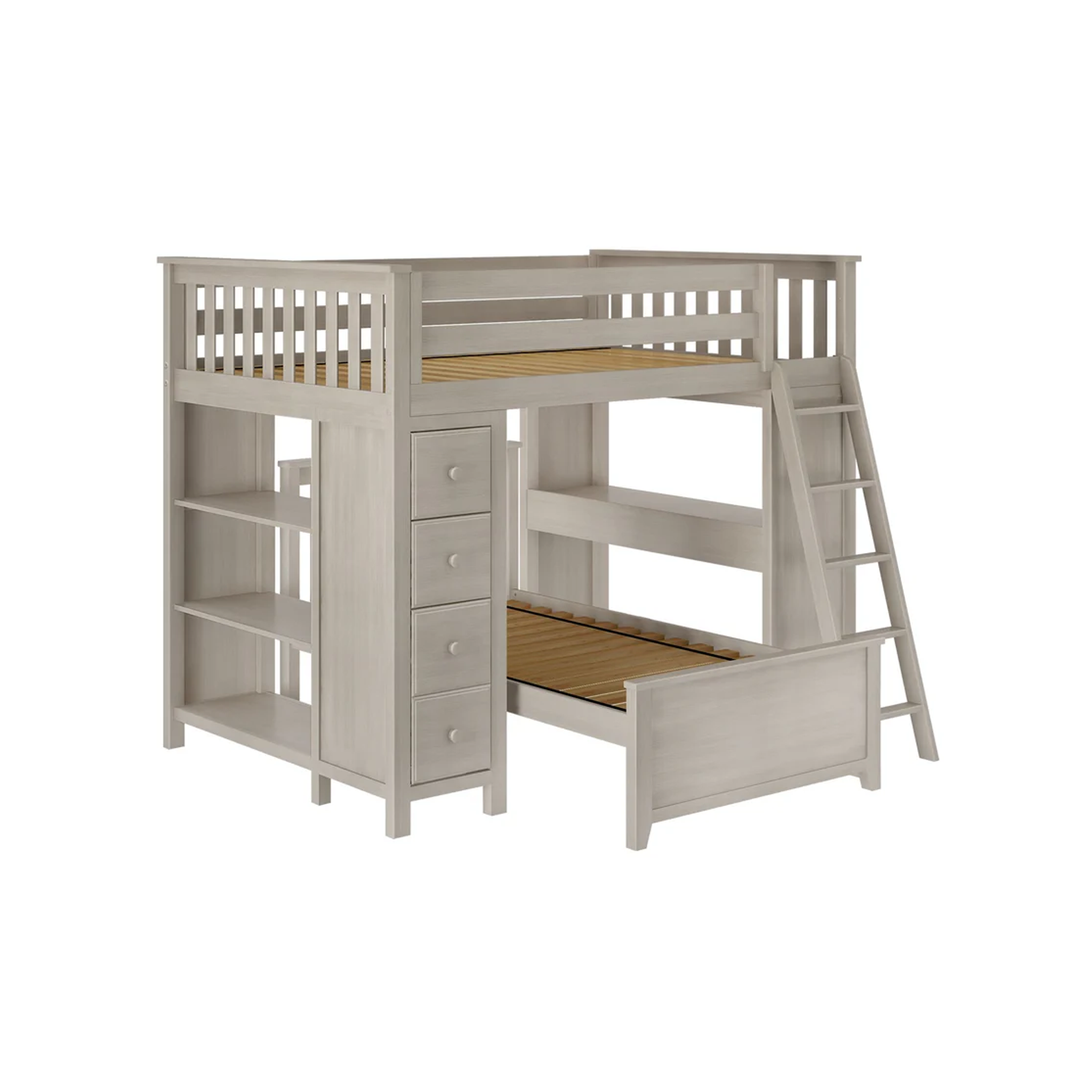 Mayfair 1 - Full All-in-One w/ Dresser, Bookcase, Desk & Twin-Size Bed - Tots to Teens Furniture