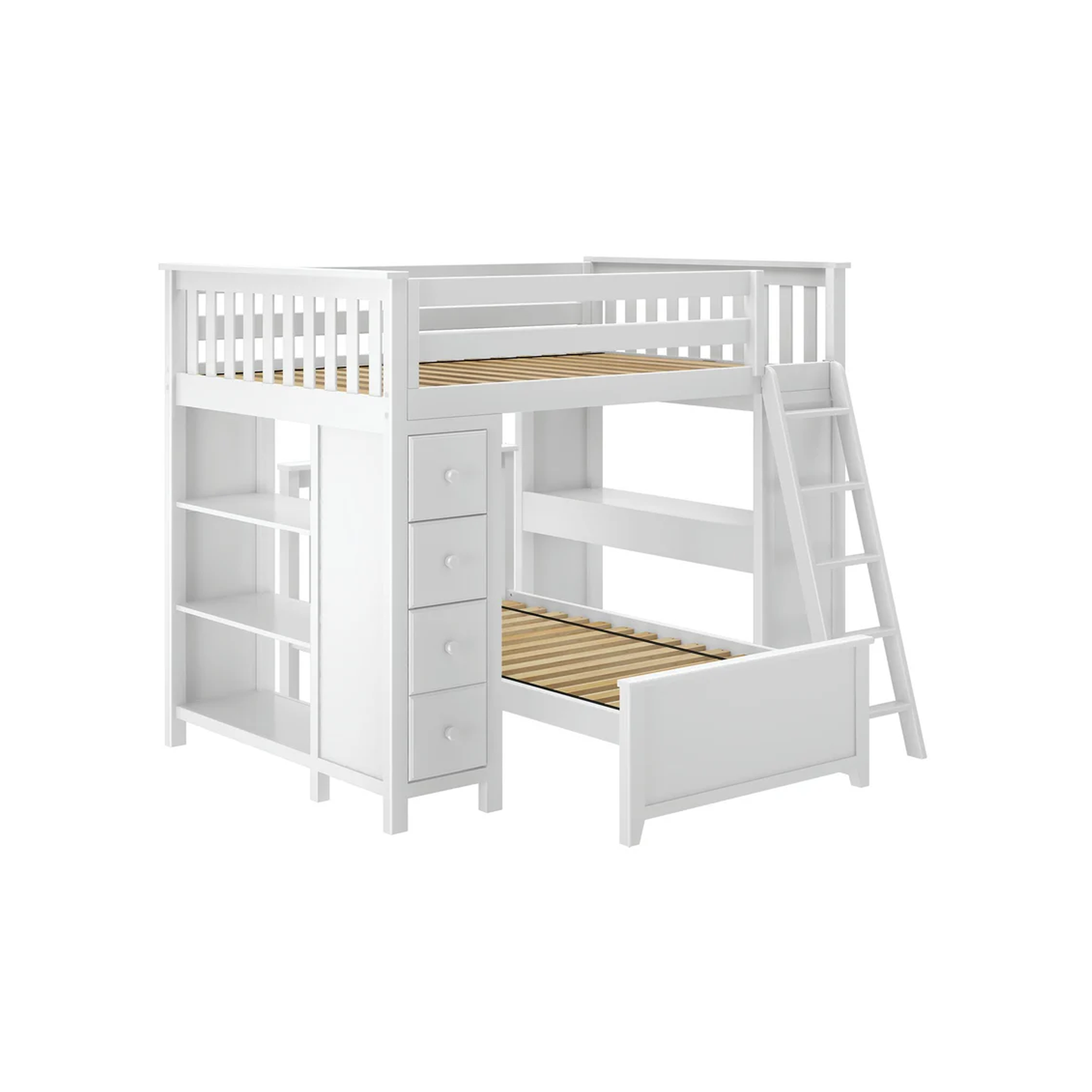Mayfair 1 - Full All-in-One w/ Dresser, Bookcase, Desk & Twin-Size Bed - Tots to Teens Furniture