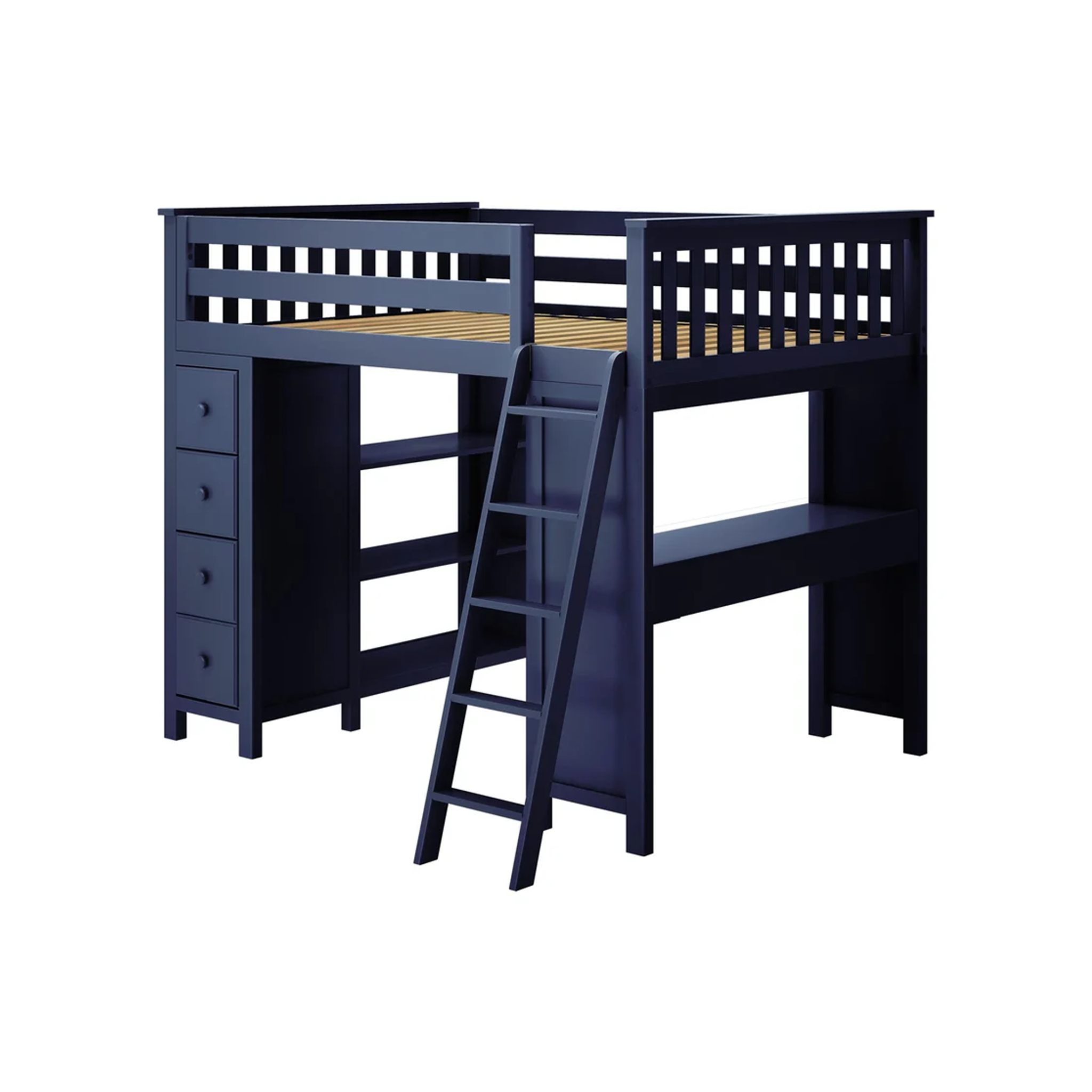 Mayfair - Full All-in-One w/ Dresser-Bookcase & Desk w/ Double-Drawer - Tots to Teens Furniture