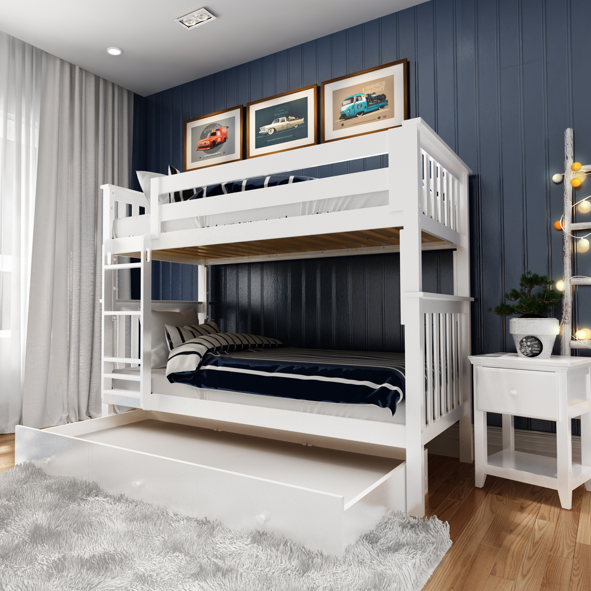 Bristol - Twin/Twin Bunk Bed w/Straight Ladder - Tots to Teens Furniture