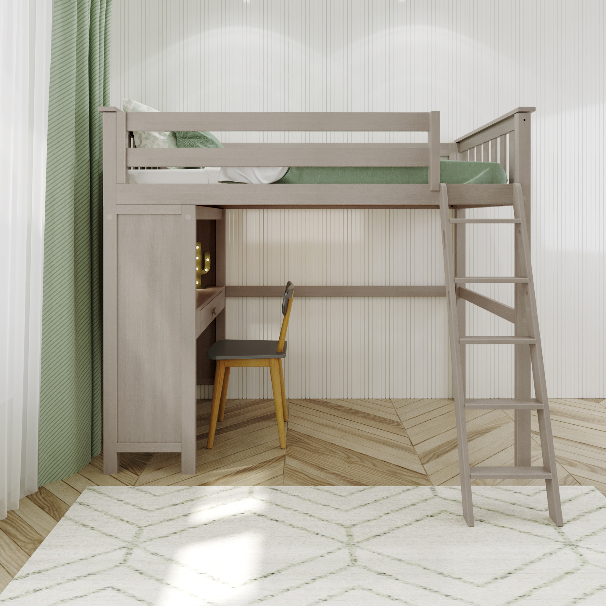 Canterbury - Twin All-in-One w/ Desk - Tots to Teens Furniture