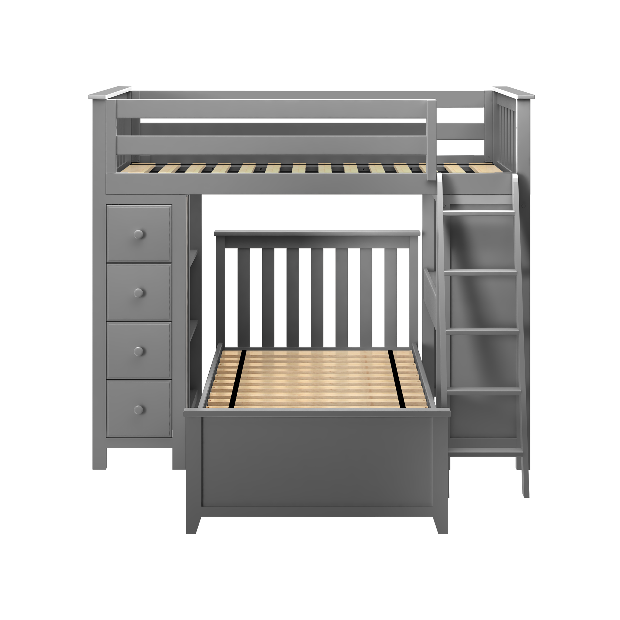 Kensington 1 - Twin All-in-One w/ Storage, Desk & Twin-Size Bed - Tots to Teens Furniture