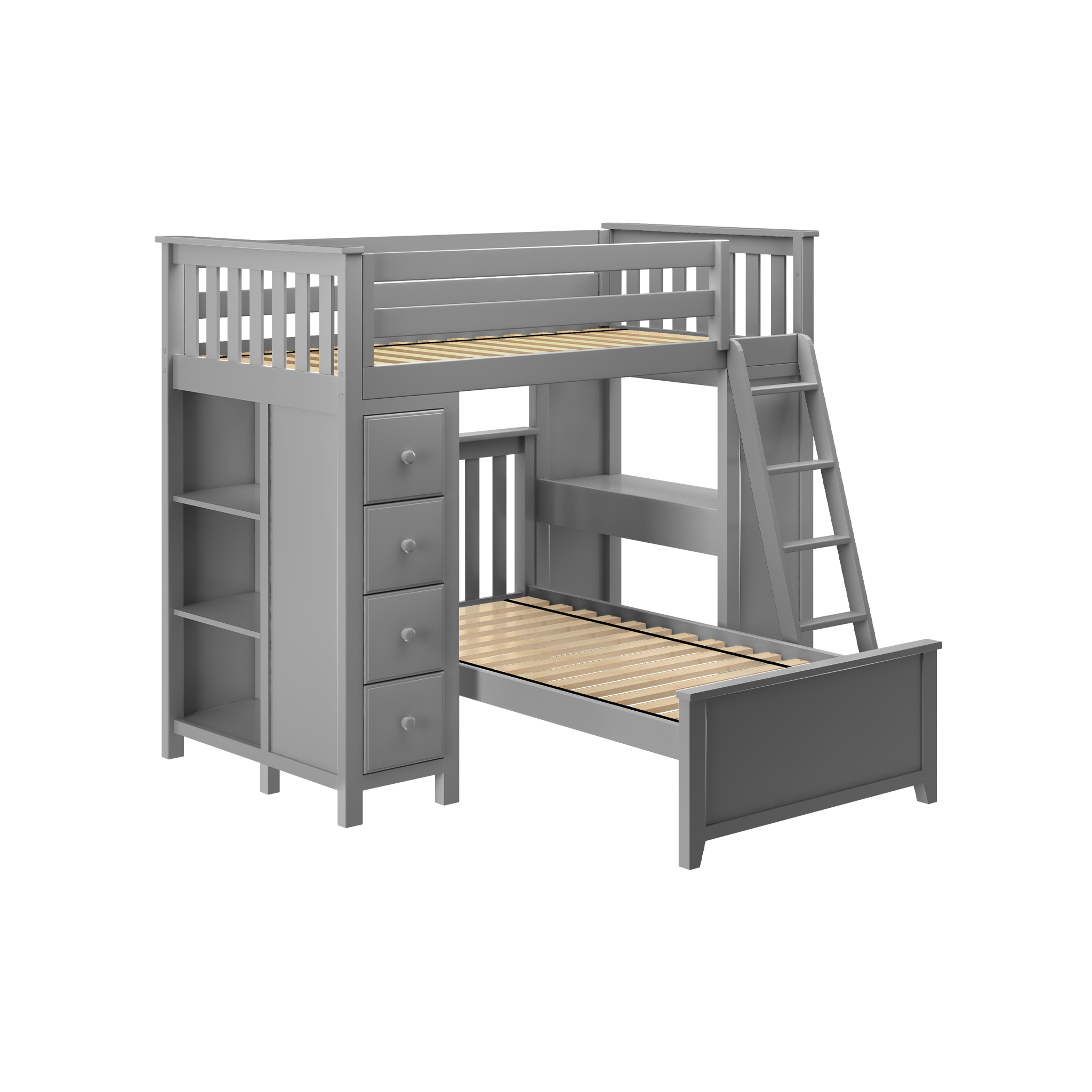 Kensington 1 - Twin All-in-One w/ Storage, Desk & Twin-Size Bed - Tots to Teens Furniture