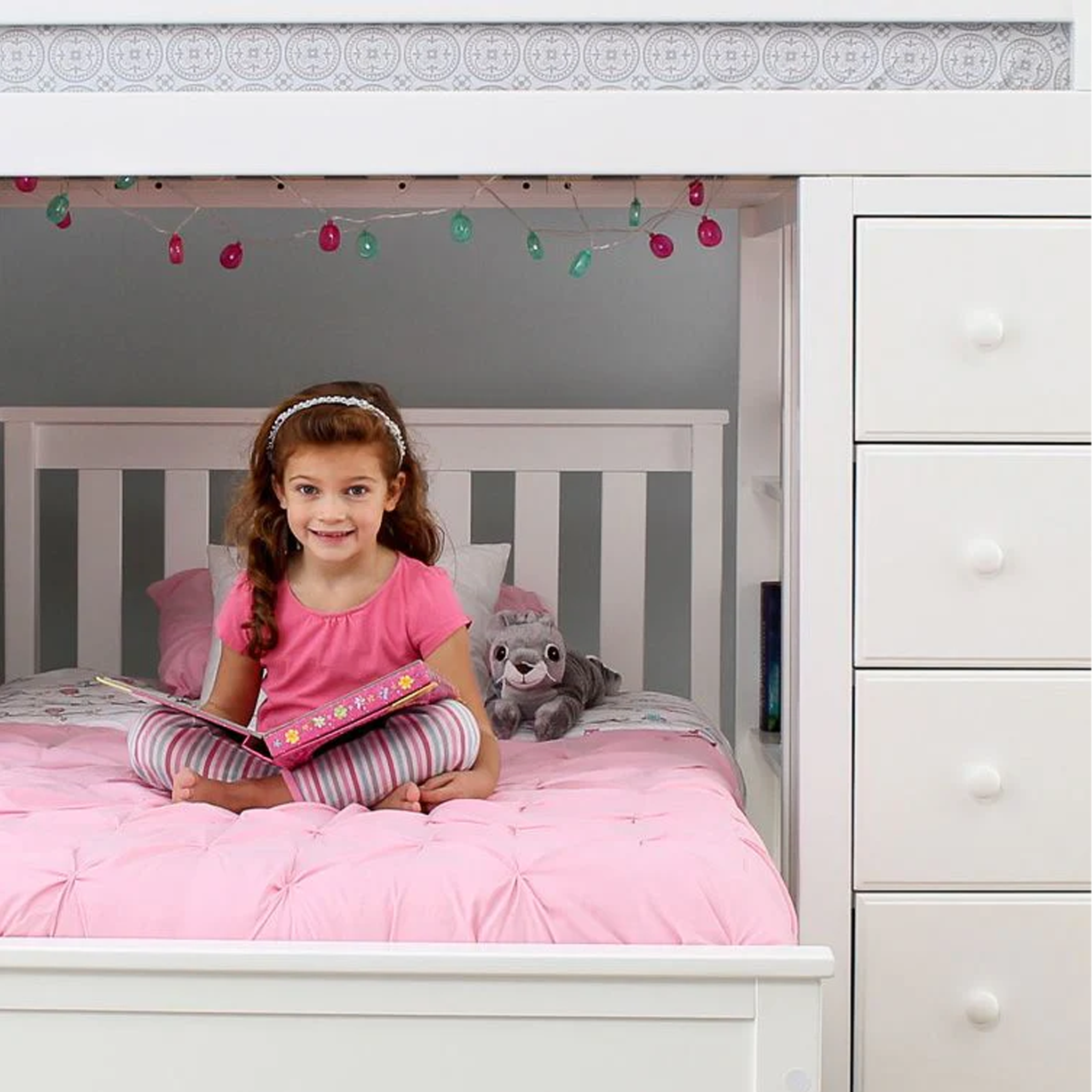 Kensington 1 - Twin All-in-One w/ Storage, Desk & Twin-Size Bed - Tots to Teens Furniture