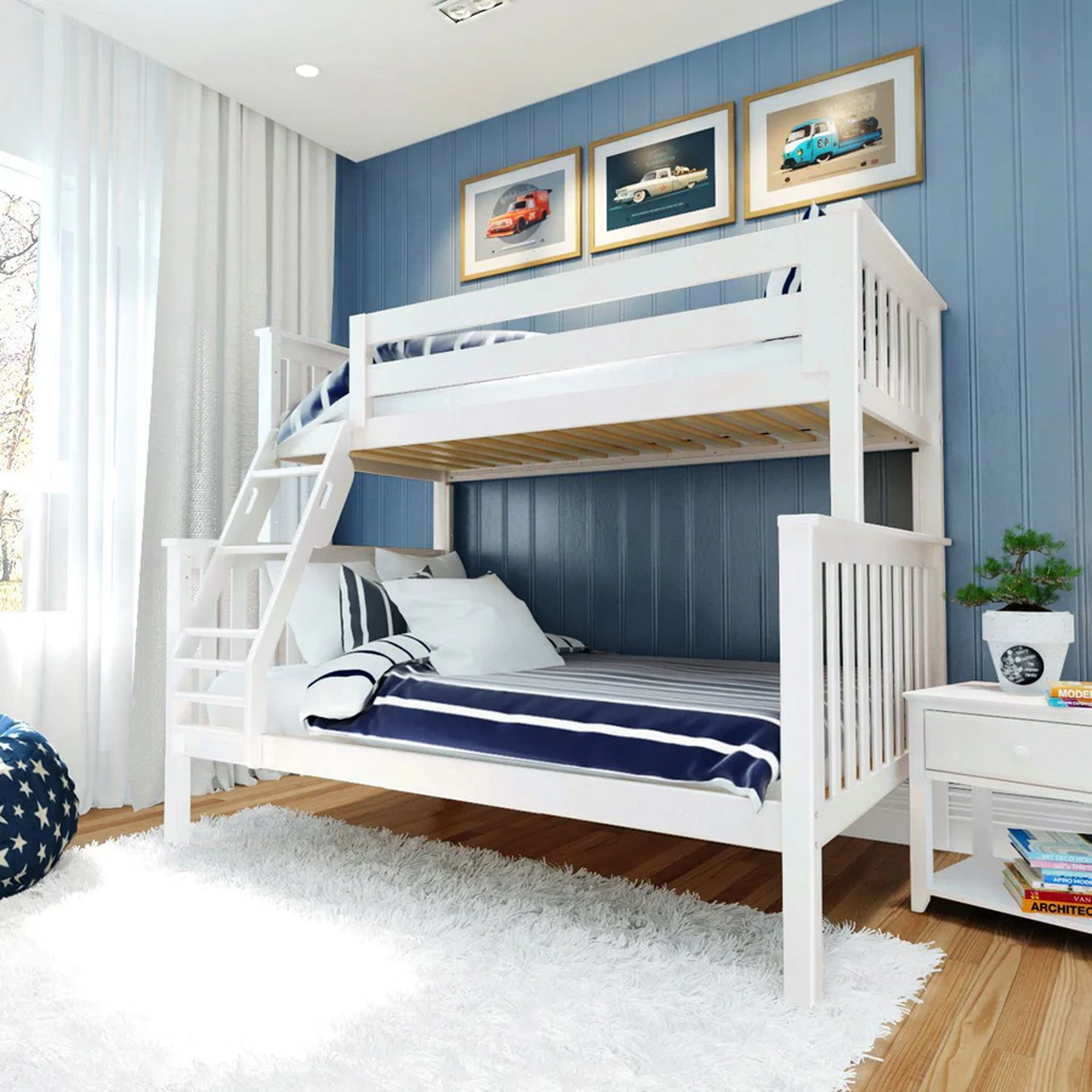 Kent - Twin/Full Bunk Bed w/Angle Ladder - Tots to Teens Furniture