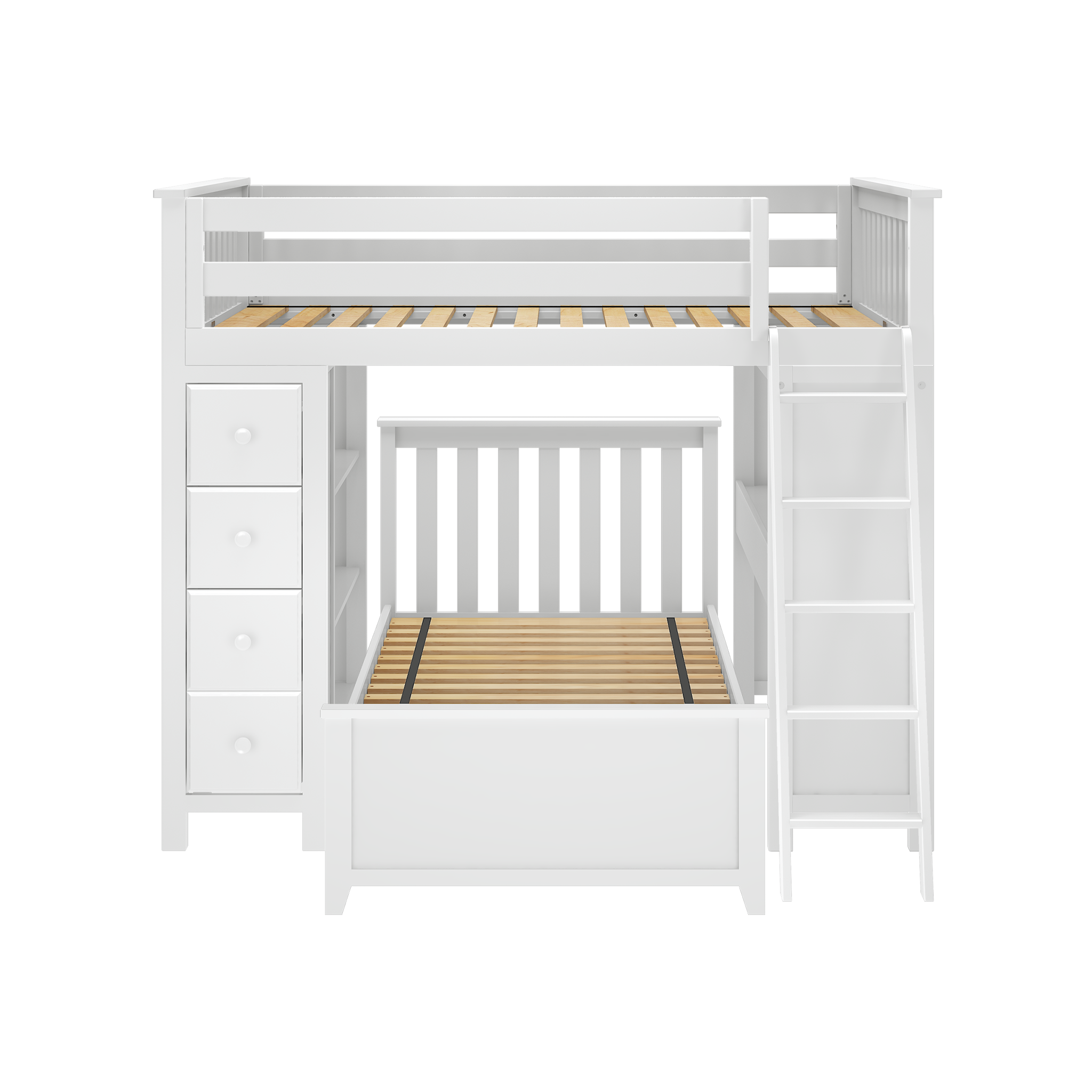 Mayfair 1 - Full All-in-One w/ Dresser, Bookcase, Desk & Twin-Size Bed - Tots to Teens Furniture