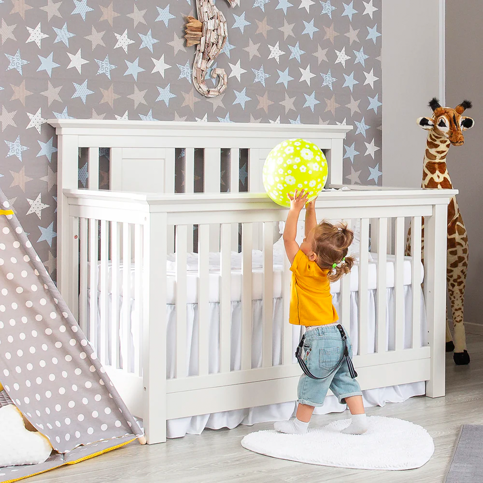 Romina Karisma Convertible Crib / Open Back - Tots to Teens Furniture