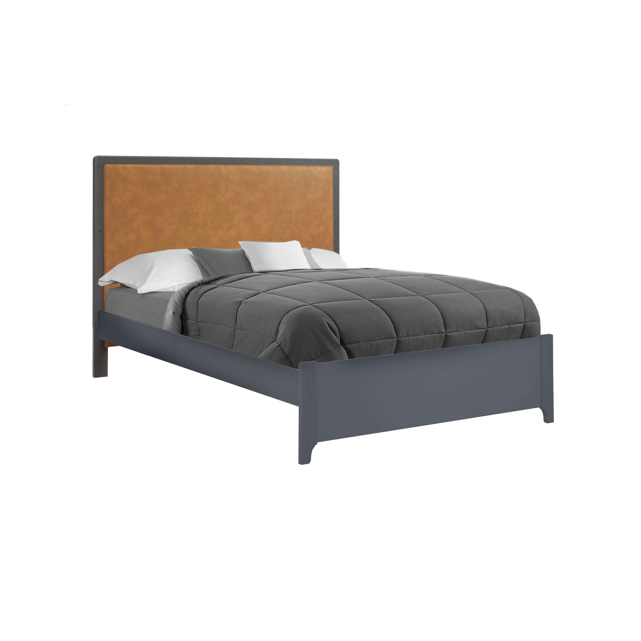 Kyoto Double Bed with Caramel Panel - Tots to Teens Furniture