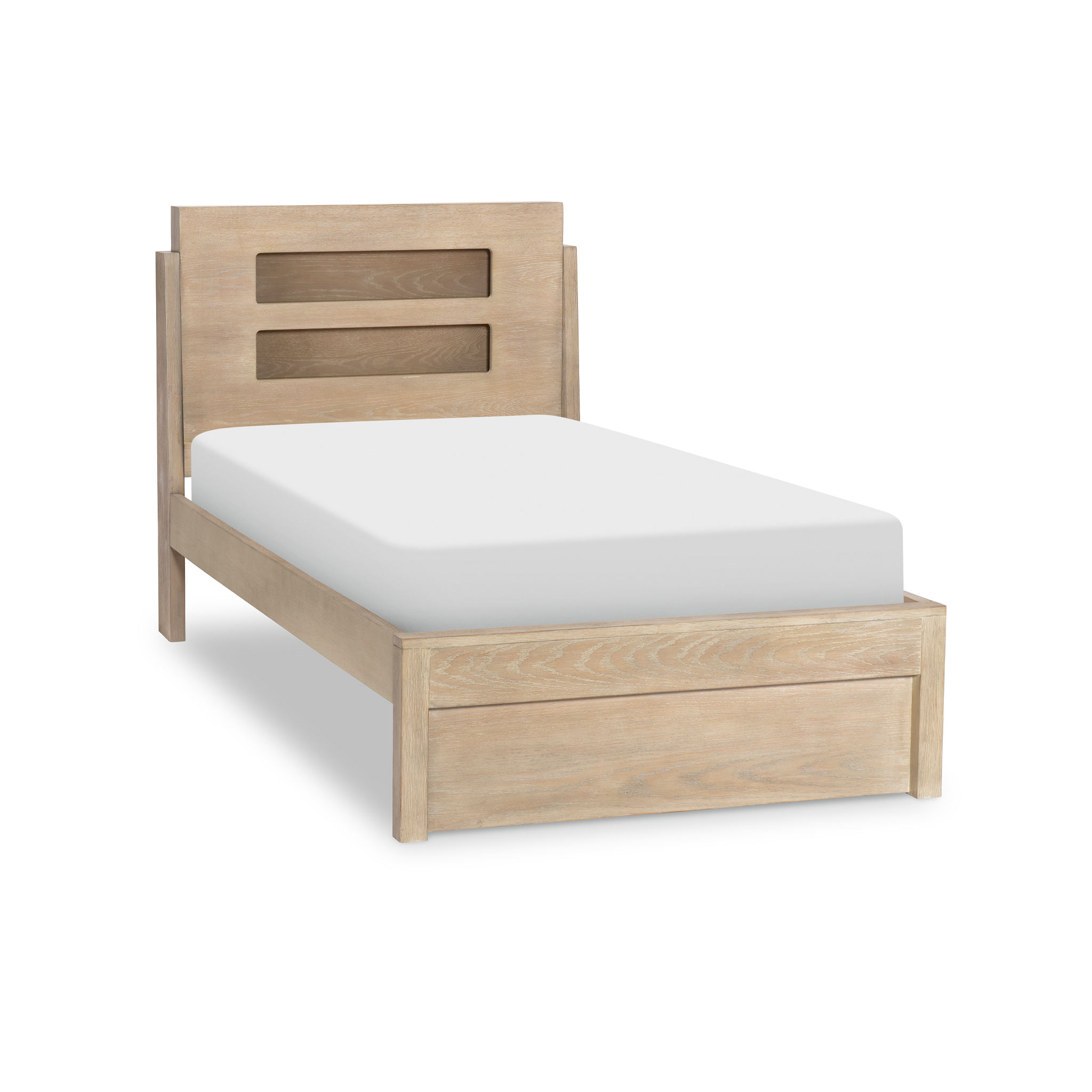 District Weathered Oak Panel Bed - Tots to Teens Furniture