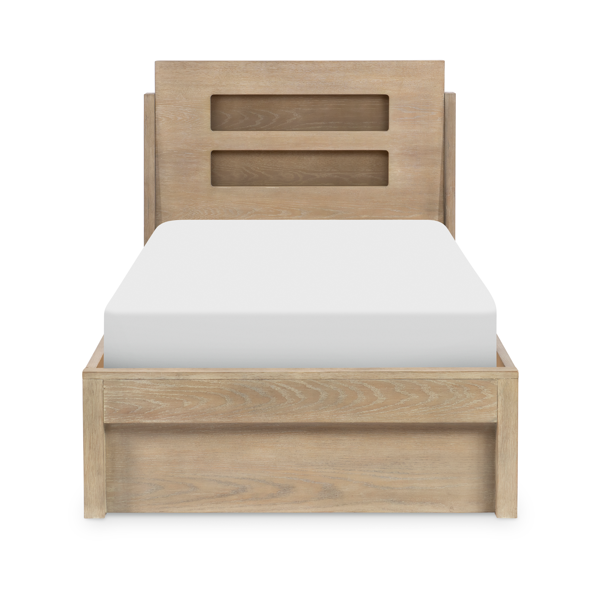 District Weathered Oak Panel Bed - Tots to Teens Furniture