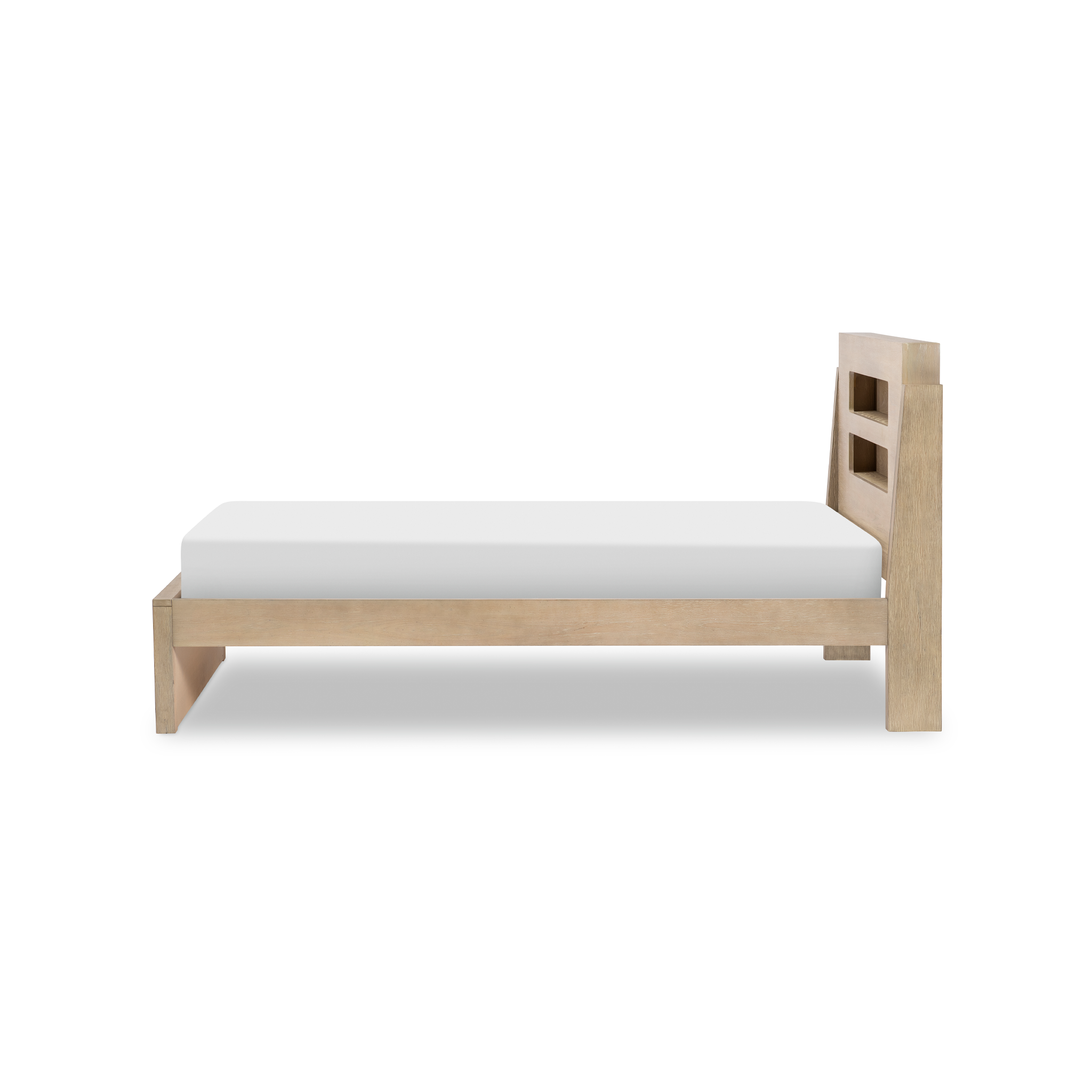 District Weathered Oak Panel Bed - Tots to Teens Furniture