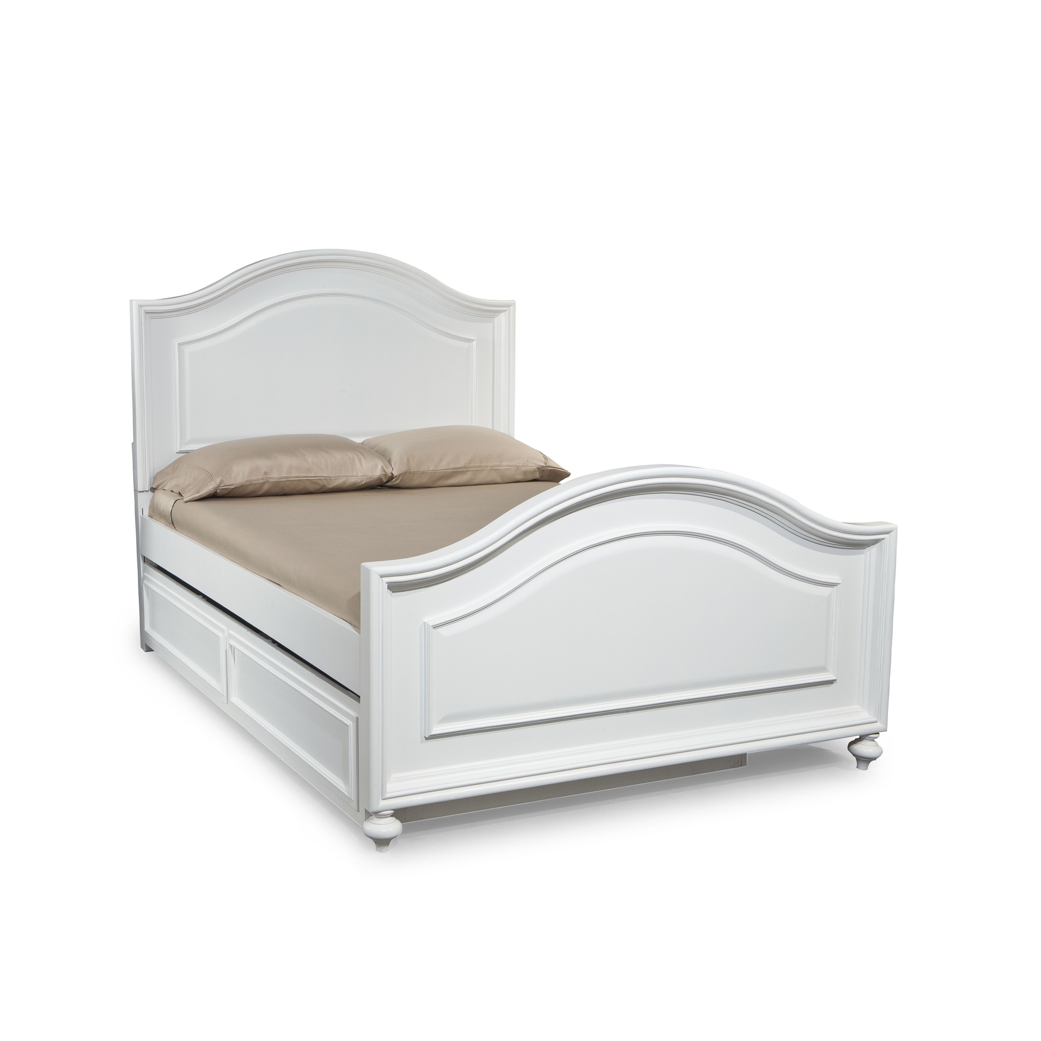 Madison Panel Bed in Natural White - Tots to Teens Furniture