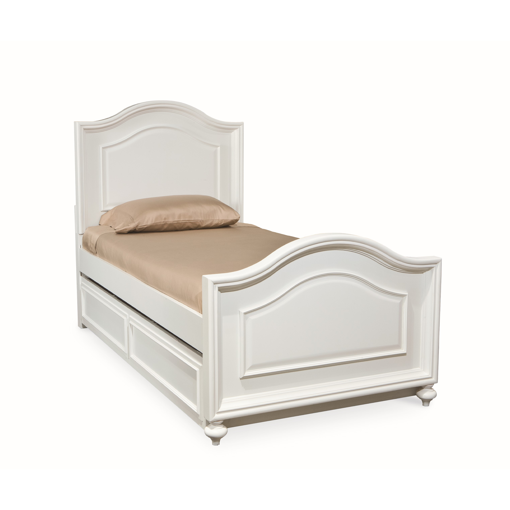 Madison Panel Bed in Natural White - Tots to Teens Furniture