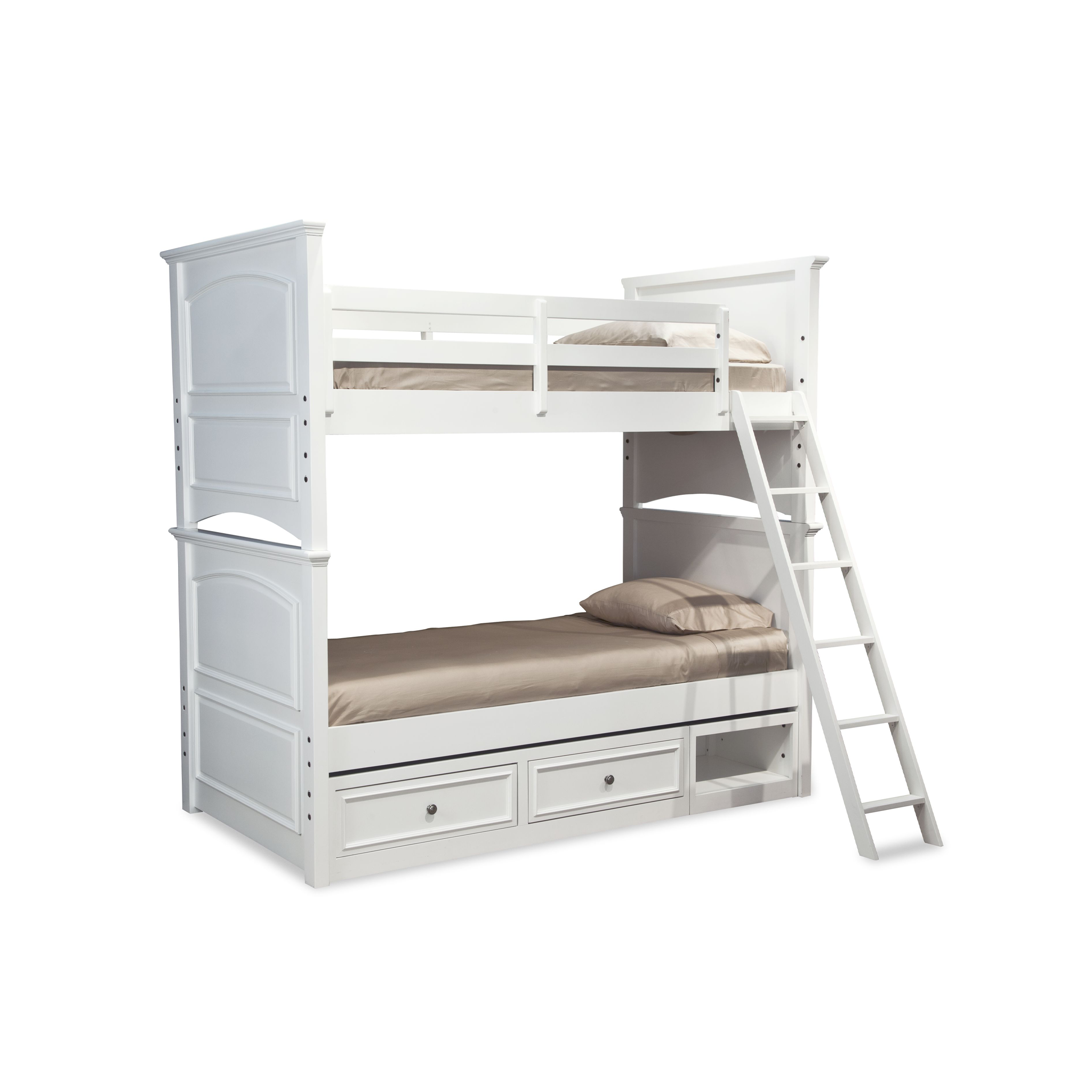 Madison Bunk Bed in Natural White - Tots to Teens Furniture