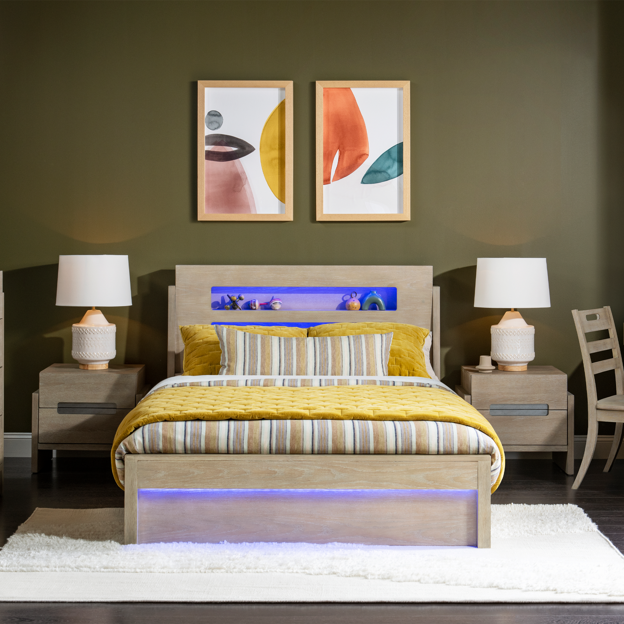 District Weathered Oak Panel Bed - Tots to Teens Furniture