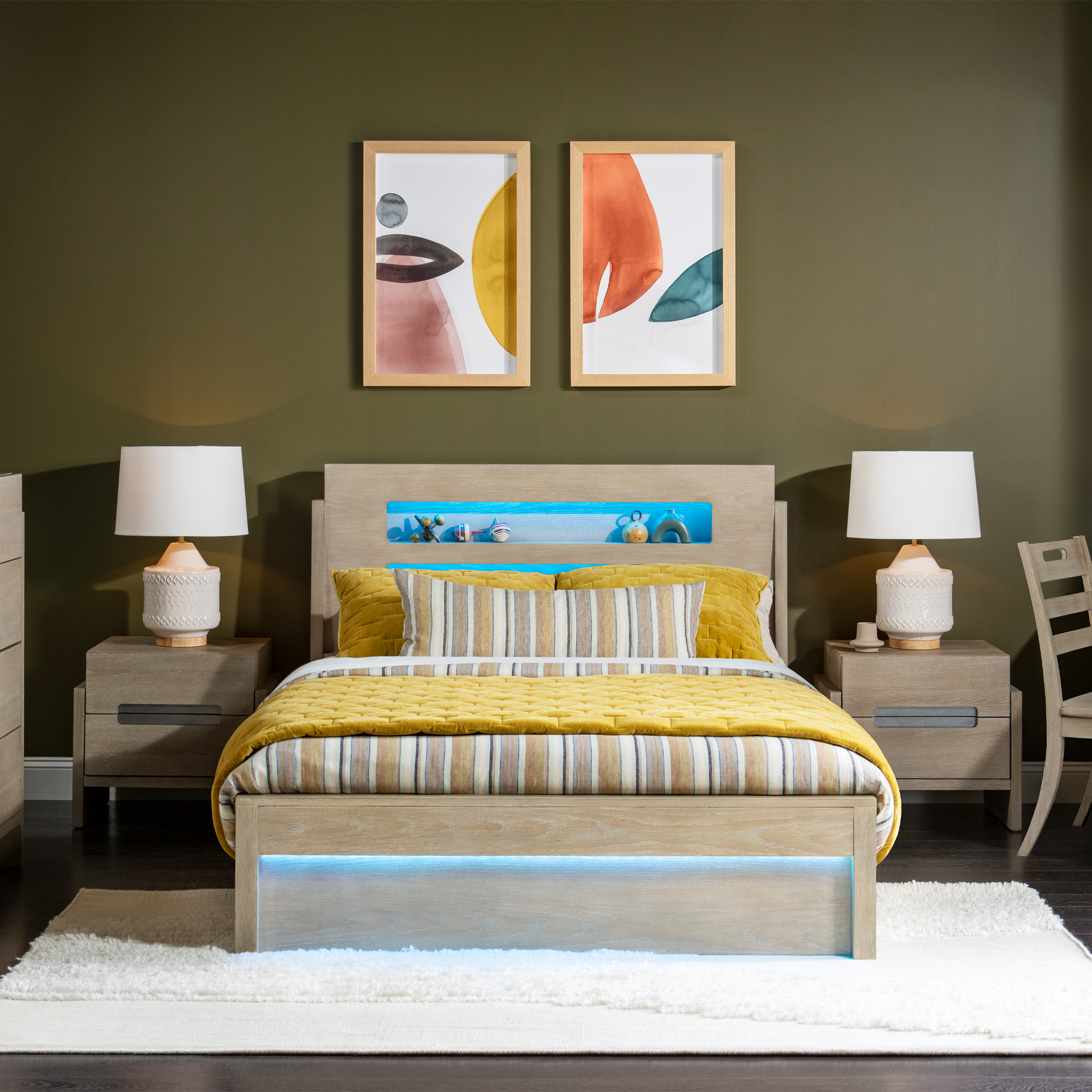 District Weathered Oak Panel Bed - Tots to Teens Furniture