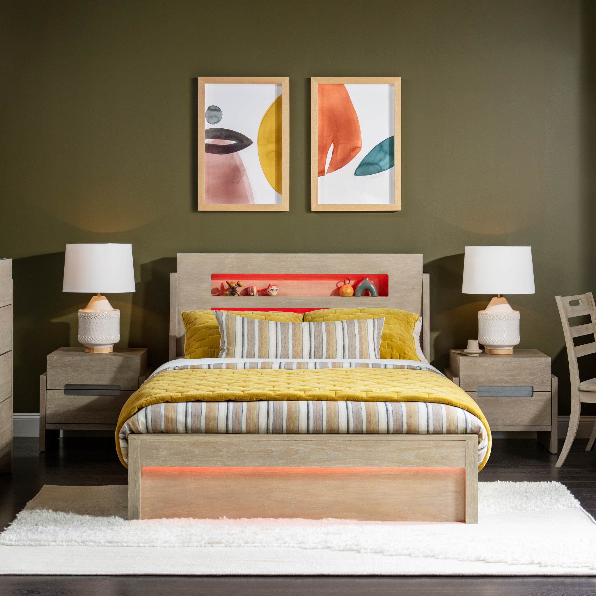 District Weathered Oak Panel Bed - Tots to Teens Furniture