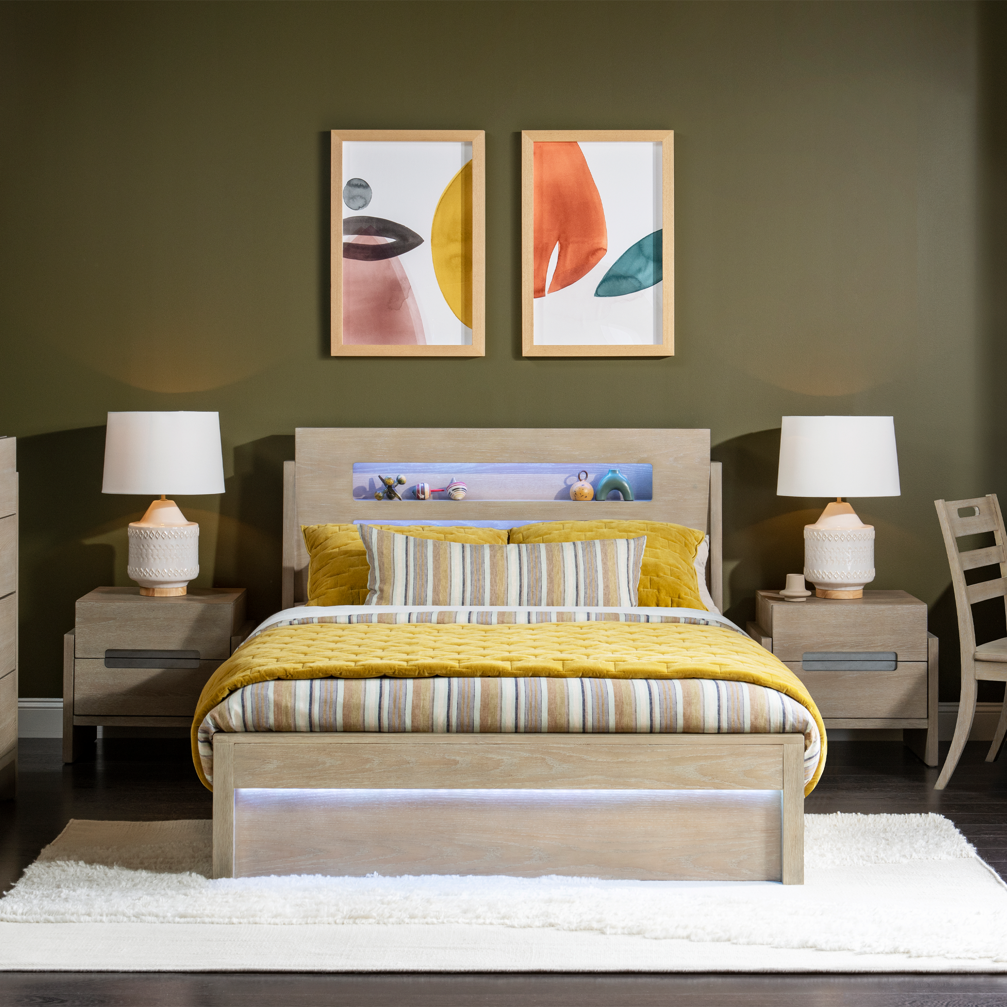 District Weathered Oak Panel Bed - Tots to Teens Furniture
