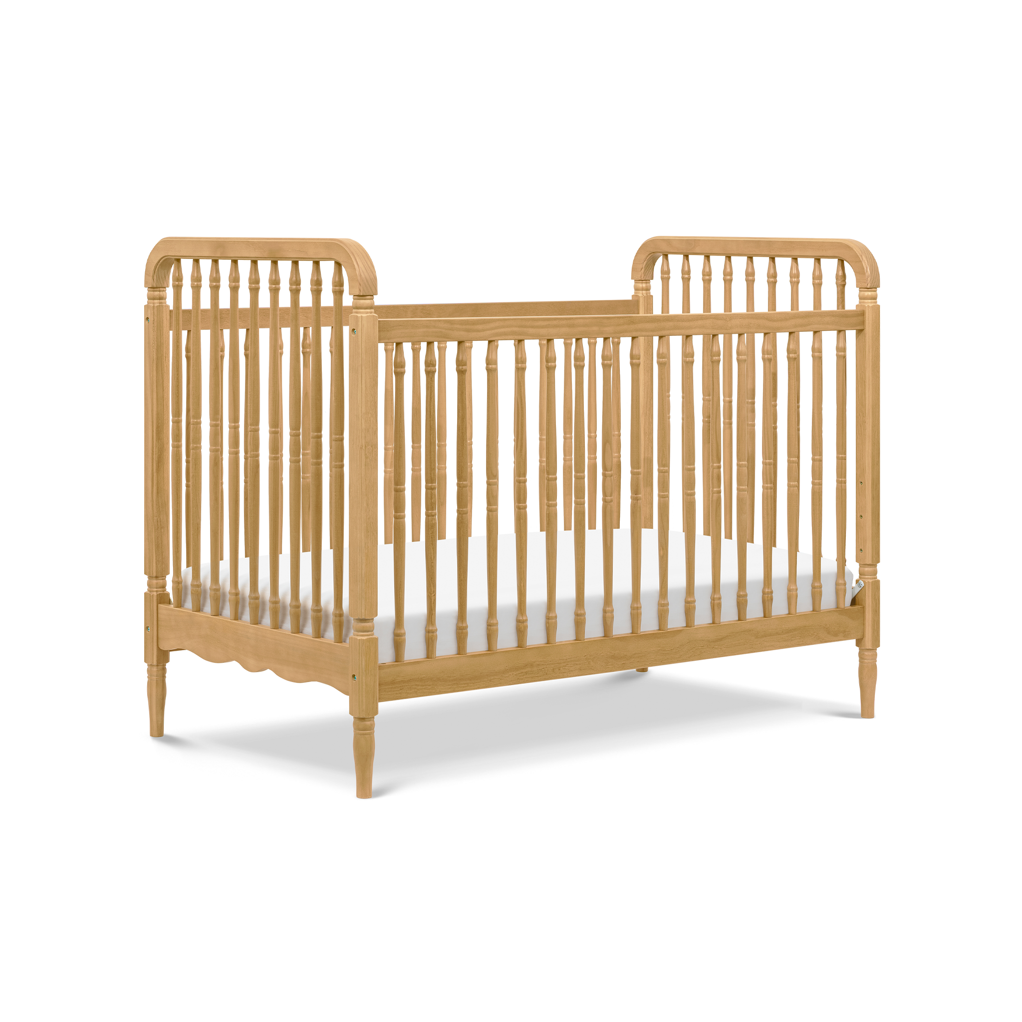 Liberty 3 in 1 Convertible Spindle Crib with Toddler Bed Conversion Kit - Tots to Teens Furniture