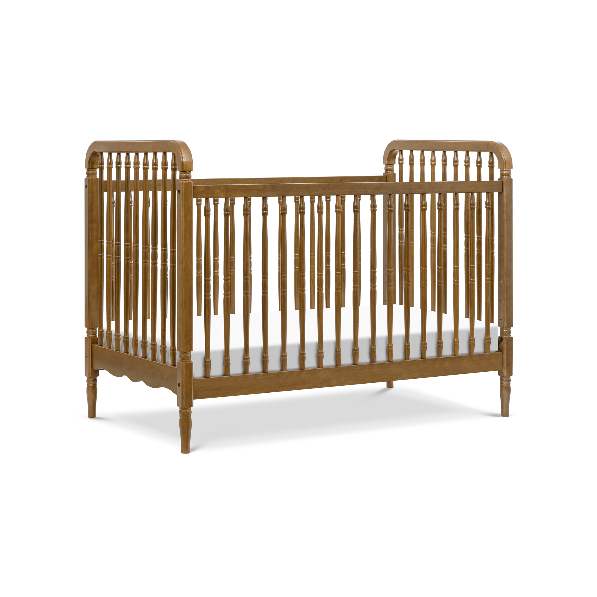 Liberty 3 in 1 Convertible Spindle Crib with Toddler Bed Conversion Kit - Tots to Teens Furniture