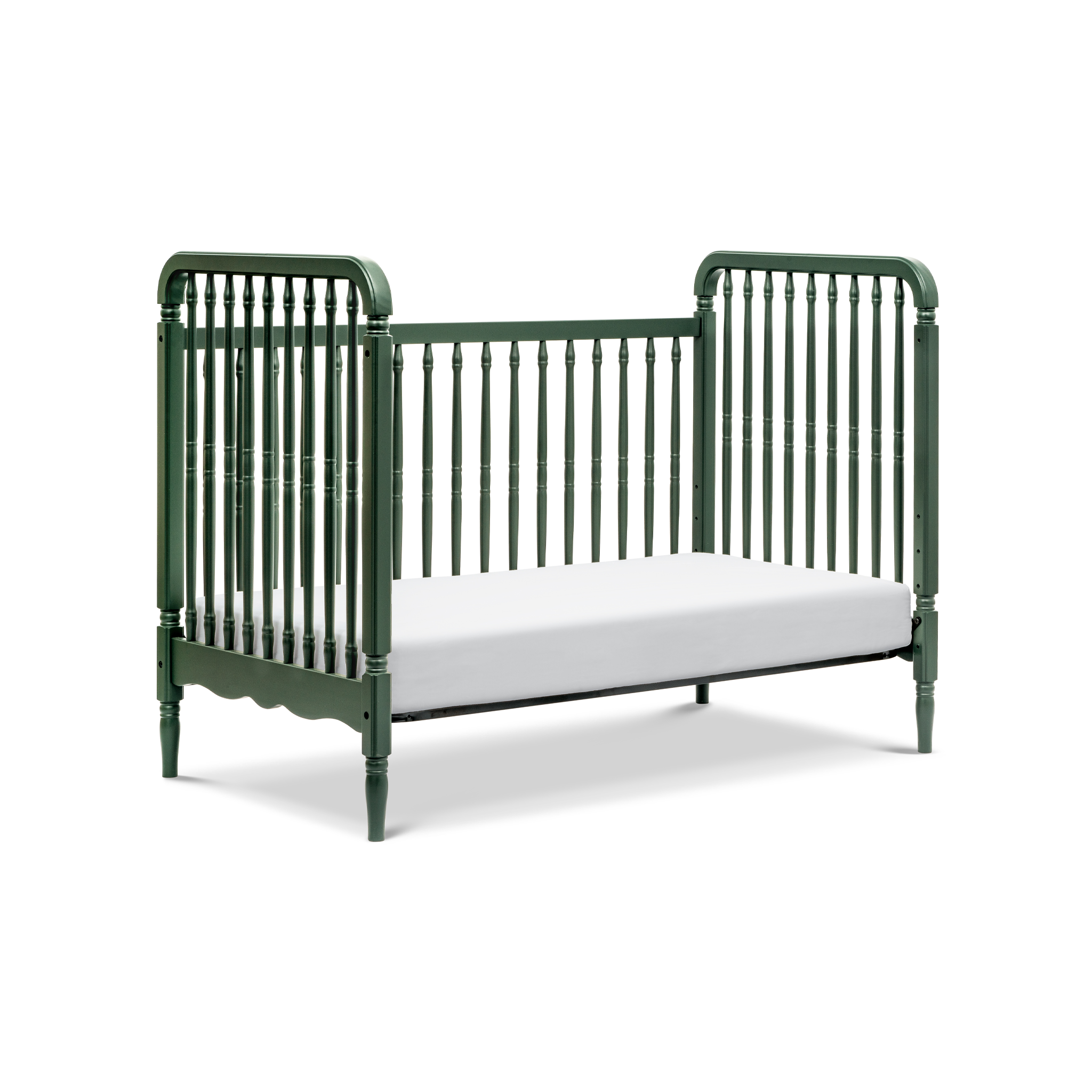 Liberty 3 in 1 Convertible Spindle Crib with Toddler Bed Conversion Kit - Tots to Teens Furniture