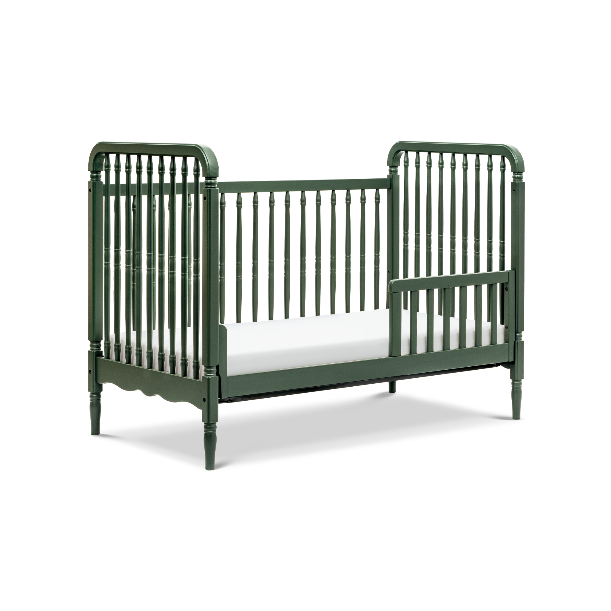 Liberty 3 in 1 Convertible Spindle Crib with Toddler Bed Conversion Kit - Tots to Teens Furniture