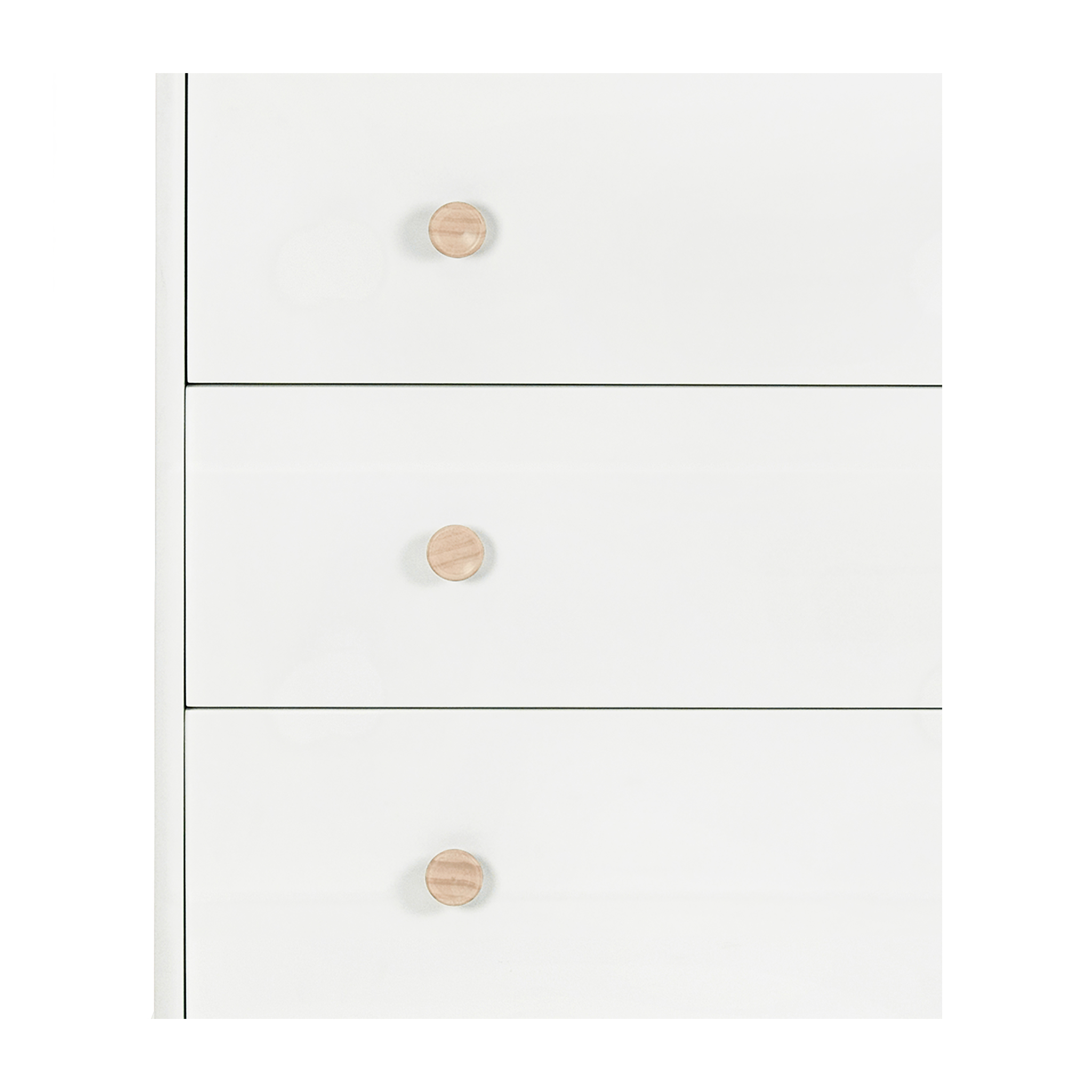 Lolly 3-Drawer Dresser Feet and Knob Set in Washed Natural - Tots to Teens Furniture