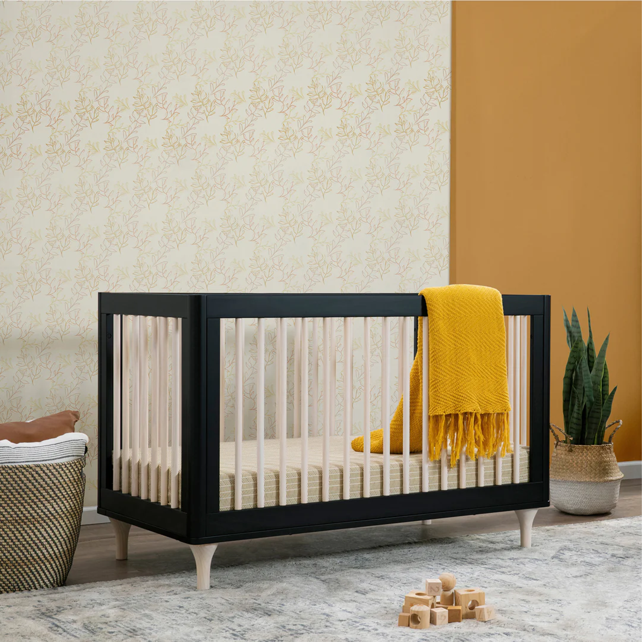 Lolly 3 in 1 Convertible Crib with Toddler Bed Conversion Kit - Tots to Teens Furniture