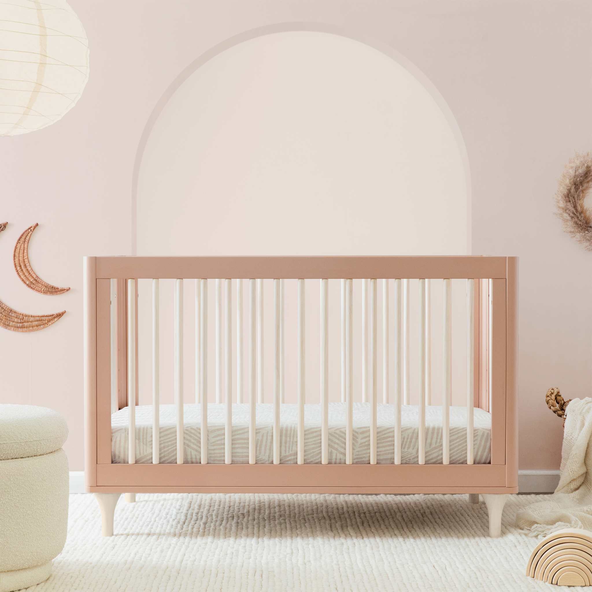 Lolly 3 in 1 Convertible Crib with Toddler Bed Conversion Kit - Tots to Teens Furniture