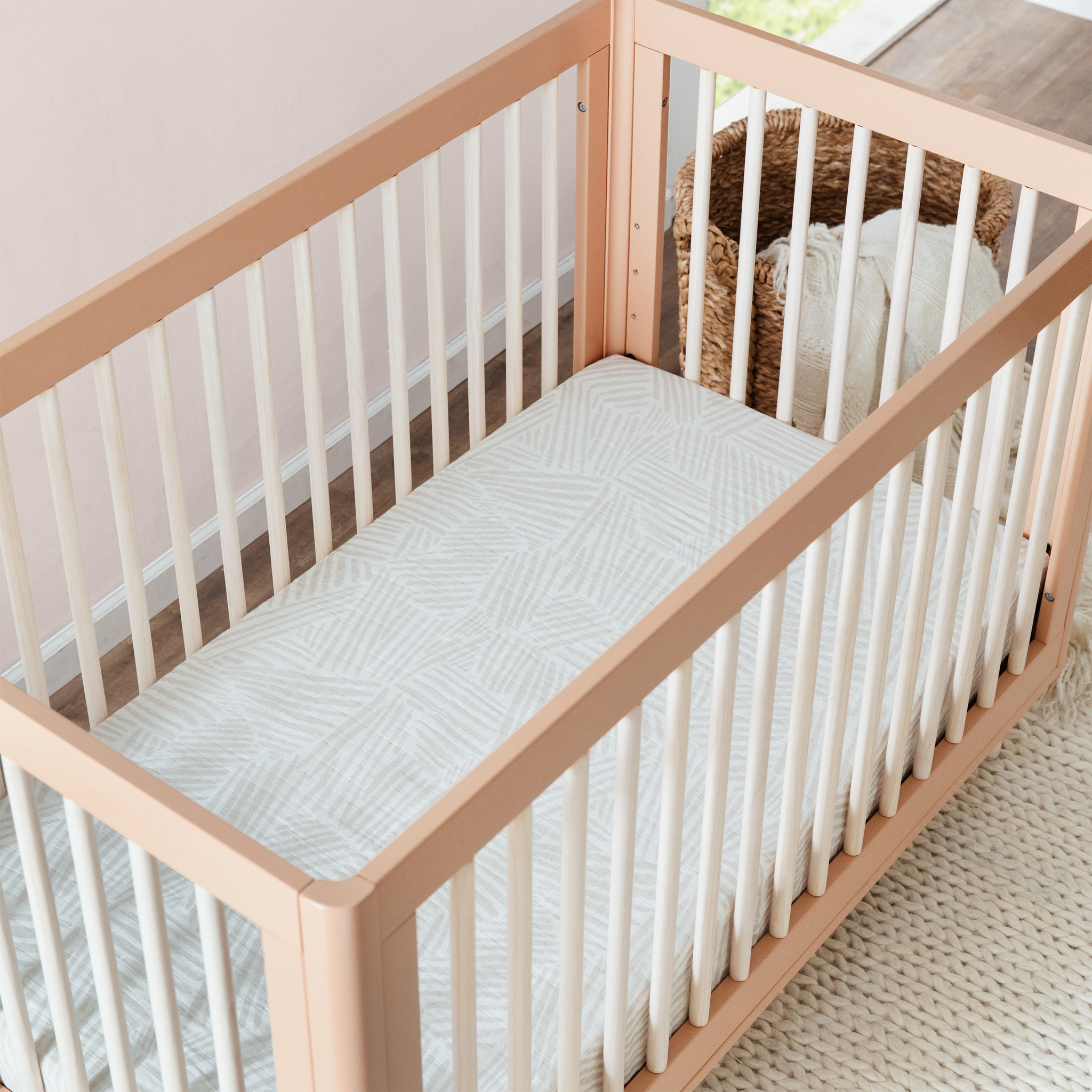 Lolly 3 in 1 Convertible Crib with Toddler Bed Conversion Kit - Tots to Teens Furniture