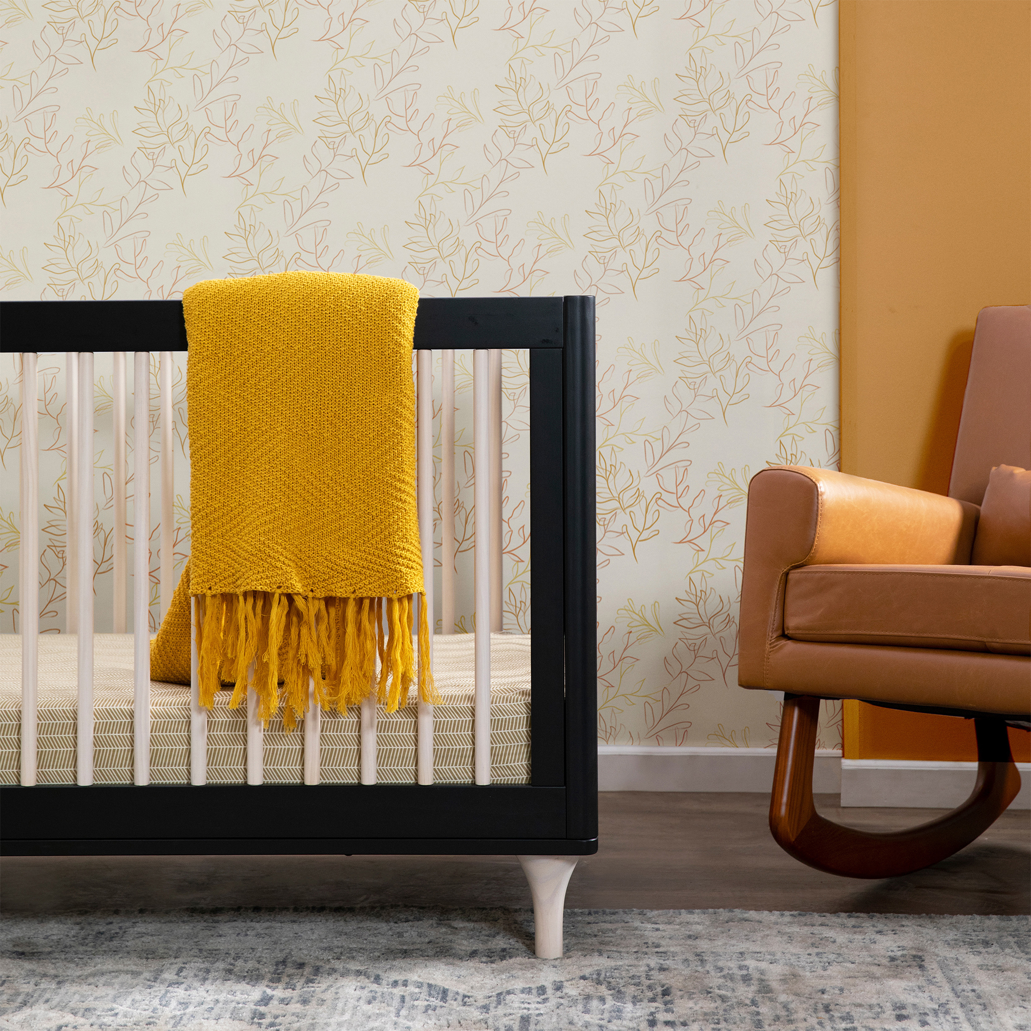 Lolly 3 in 1 Convertible Crib with Toddler Bed Conversion Kit - Tots to Teens Furniture