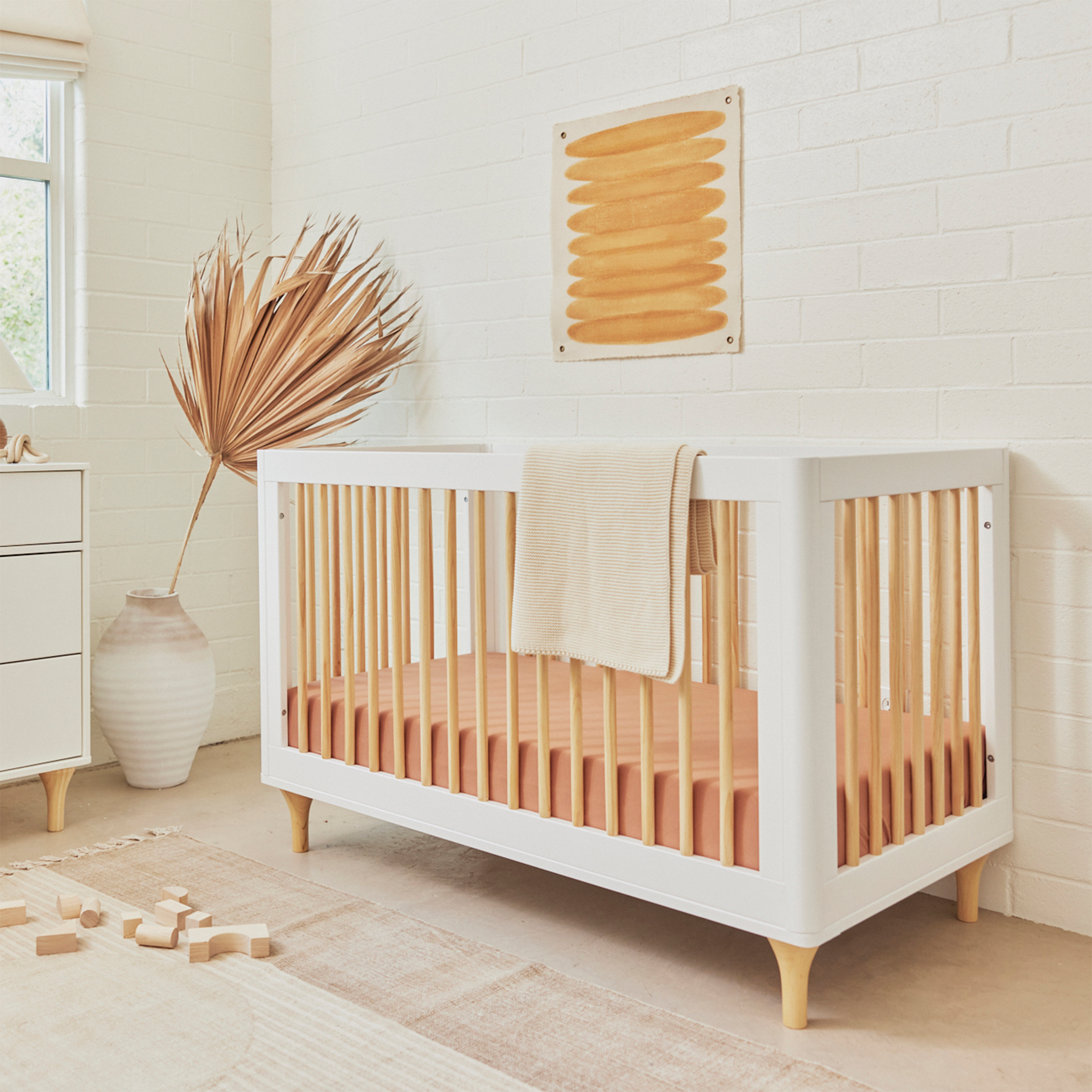 Lolly 3 in 1 Convertible Crib with Toddler Bed Conversion Kit - Tots to Teens Furniture